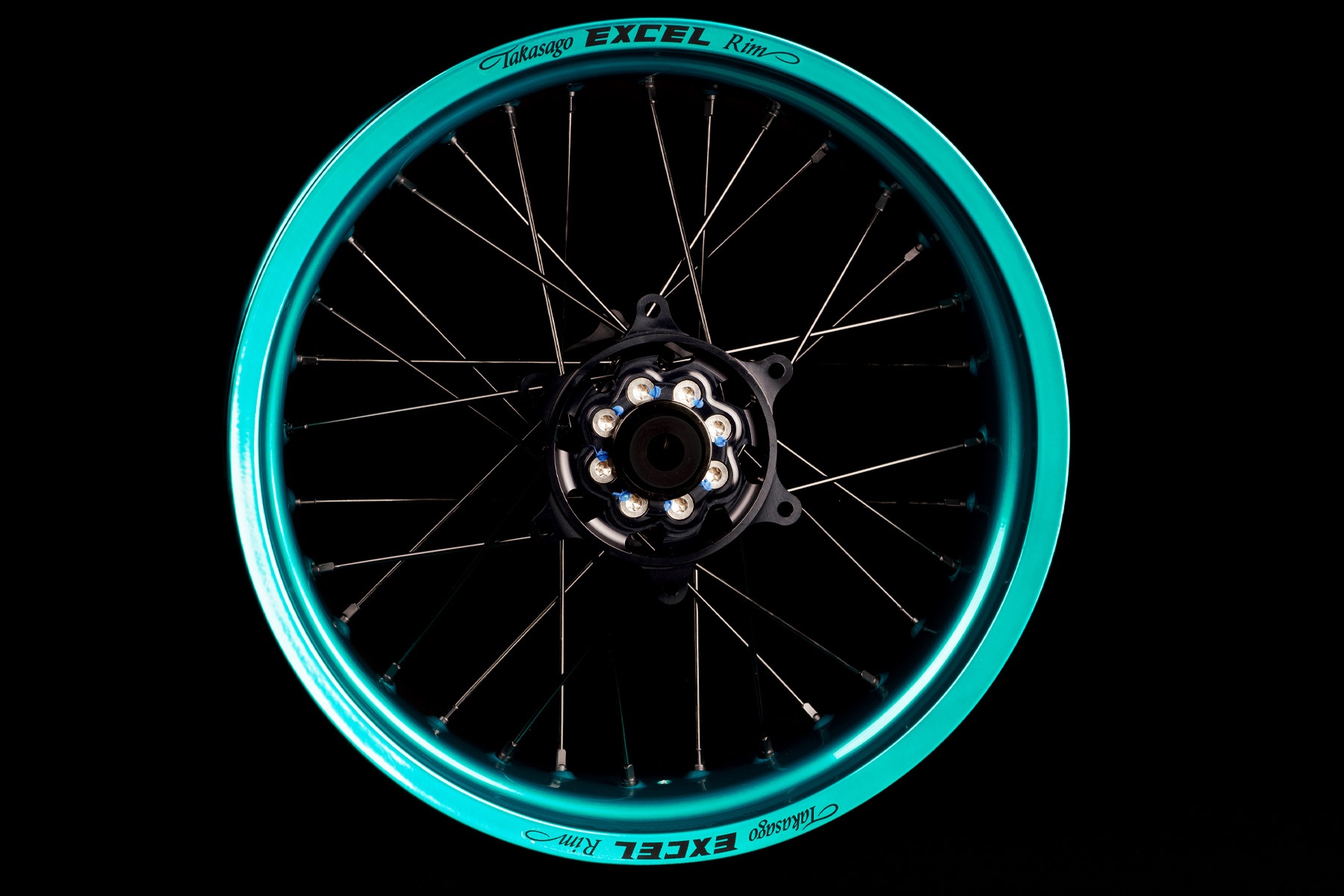 Excel Felgensatz G2 Series | Supermoto Felgen | Candy Türkis – Bild 1