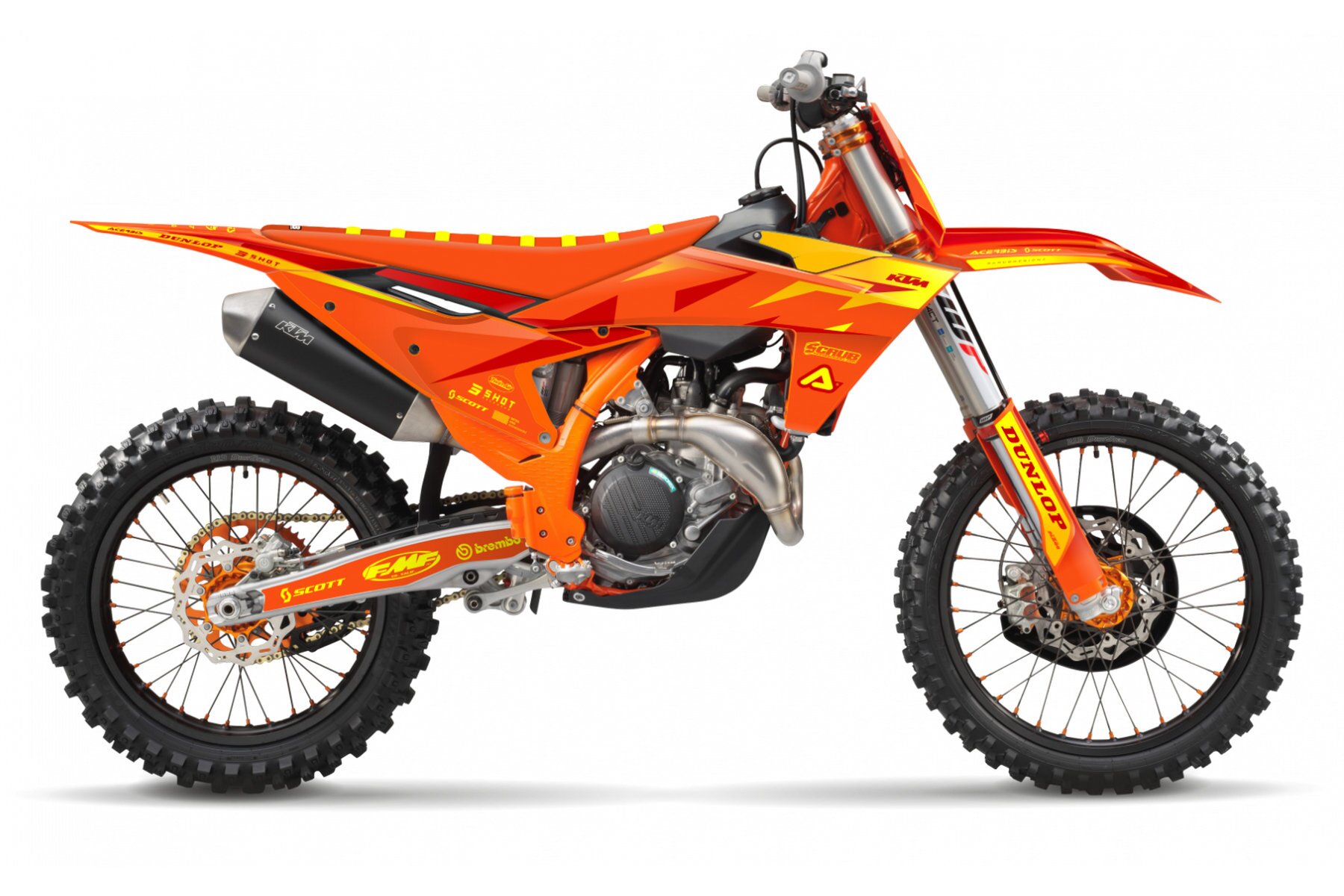 Dekor Factory KTM Elegance Orange Yellow-1 Dekor Factory Elegance Orange Yellow passend für KTM – Bild 1