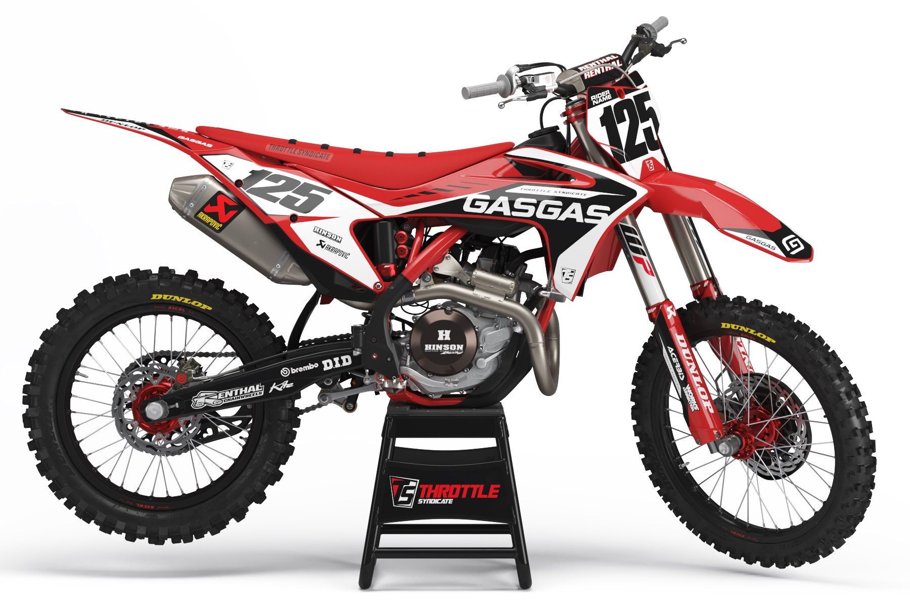 Dekor Factory Gas Gas Inna Red Limited Edition w Dekor Factory Inna Red Limited Edition passend für Gas Gas – Bild 1