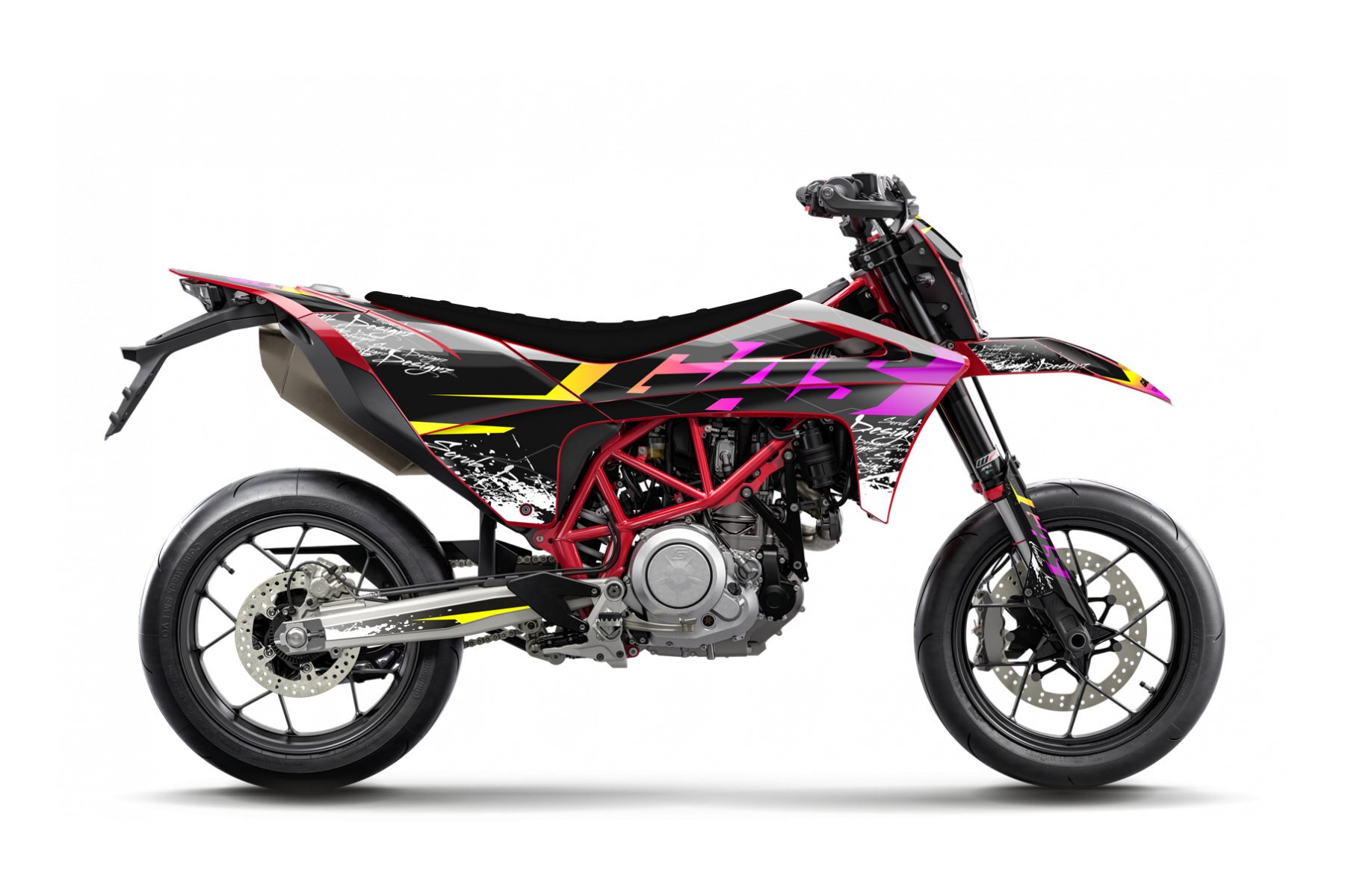 Dekor Factory Baba Black Purple passend für Gas Gas SM 700 – Bild 1