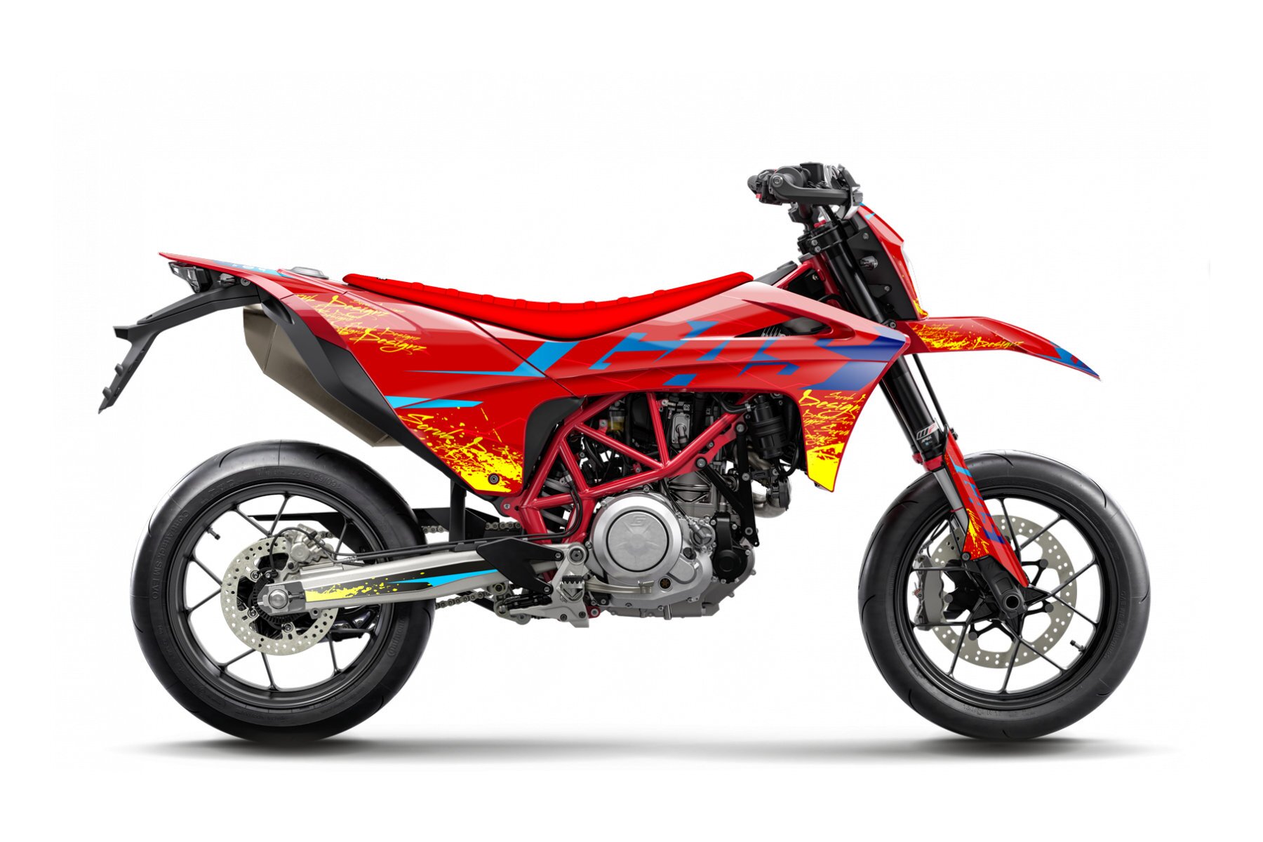 Dekor Factory Baba Red Blue passend für Gas Gas SM 700 – Bild 1