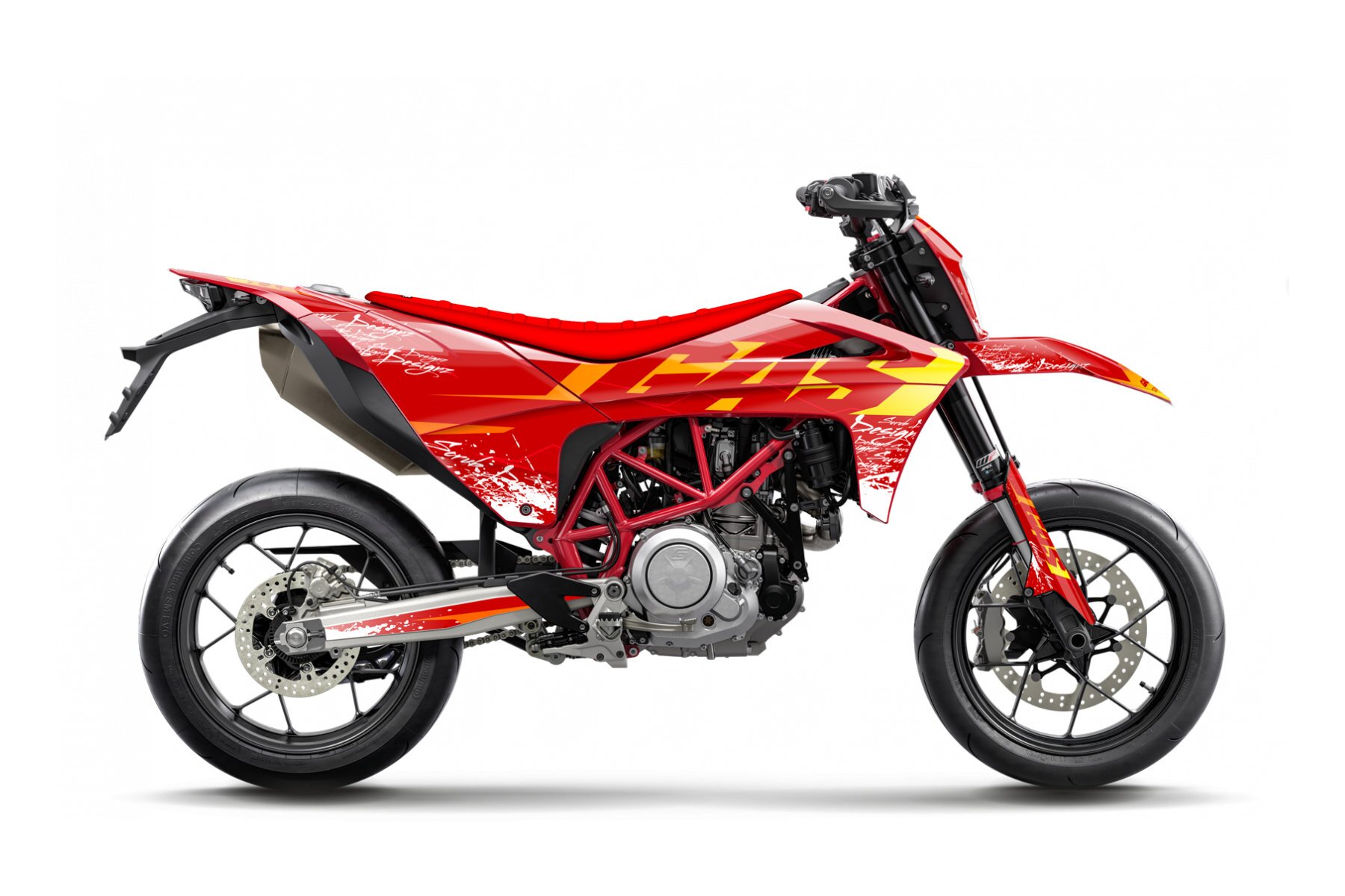 Dekor Factory Baba Red Yellow passend für Gas Gas SM 700 – Bild 1