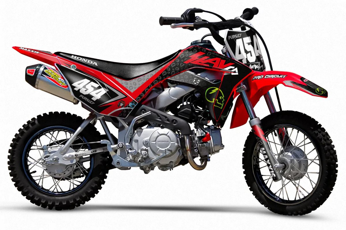 Dekor Factory CRF110 Axell Hodges Edition Red passend für Honda – Bild 1