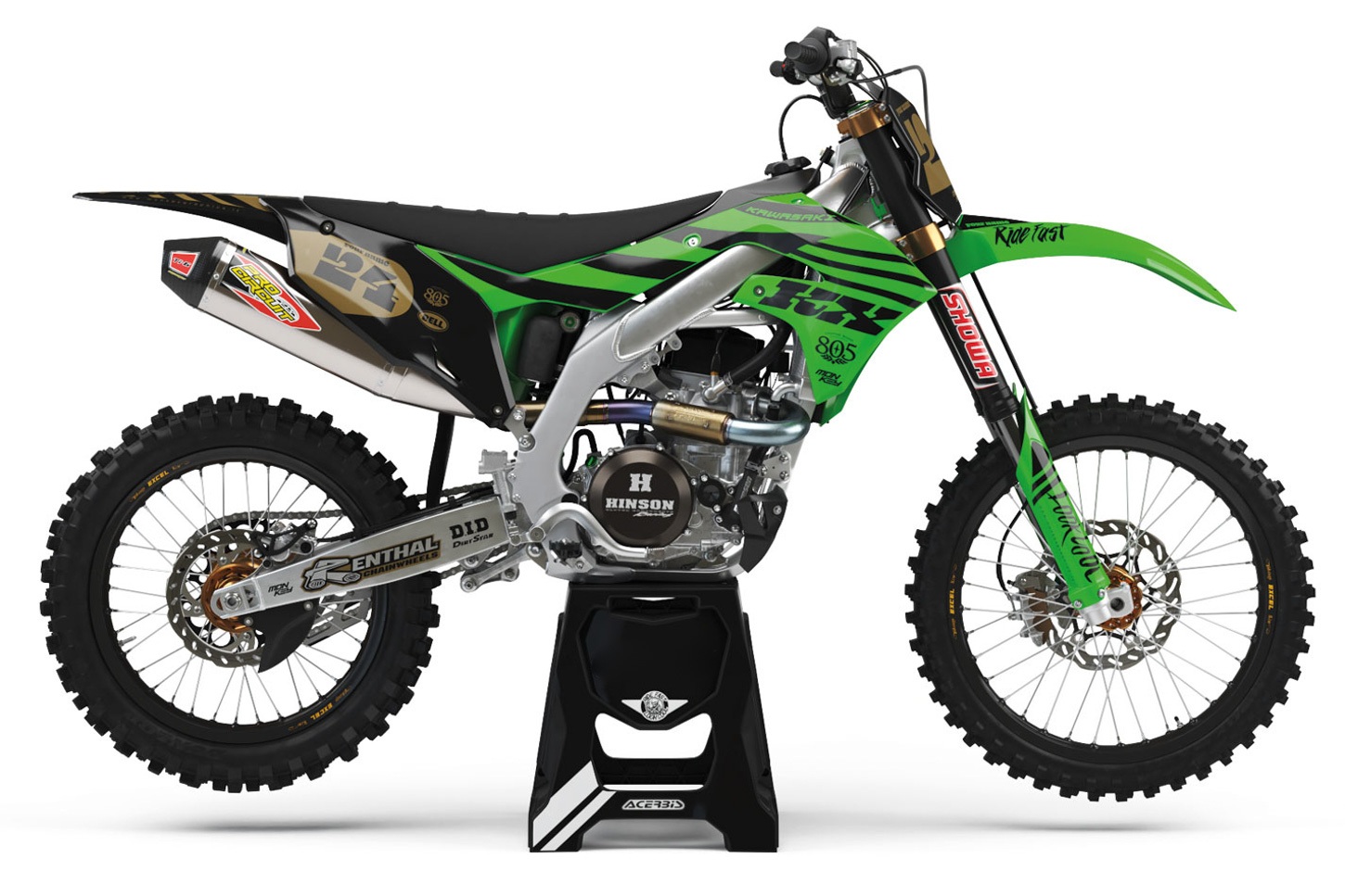 Dekor Factory Curves Green Limited Edition passend für Kawasaki – Bild 1