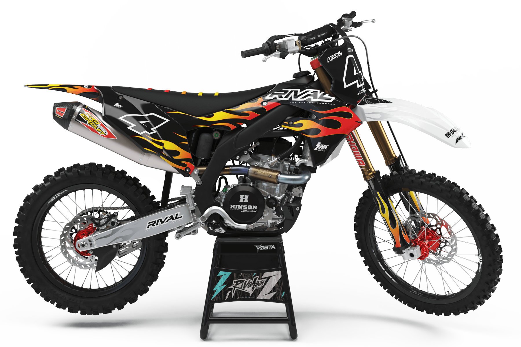 Dekor Factory Kawasaki Pyro Black Limited Edition W Dekor Factory Pyro Black Limited Edition passend für Kawasaki – Bild 1