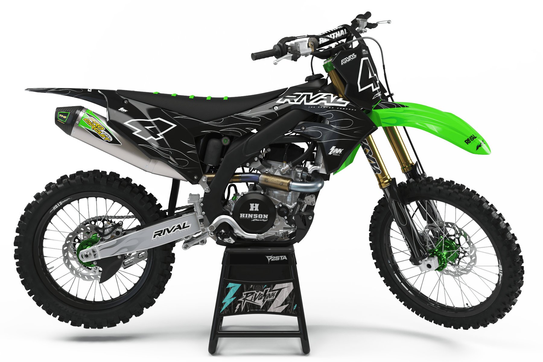 Dekor Factory Kawasaki Pyro Limited Edition W Dekor Factory Pyro Limited Edition passend für Kawasaki – Bild 1