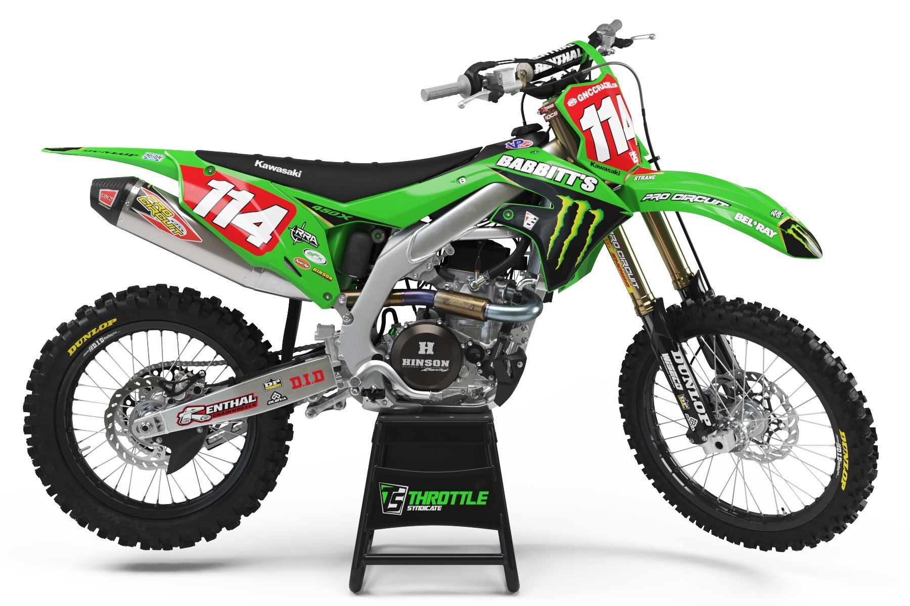 Dekor Factory Kawasaki Babbits Limited Edition W Dekor Factory Babbits Limited Edition passend für Kawasaki – Bild 1