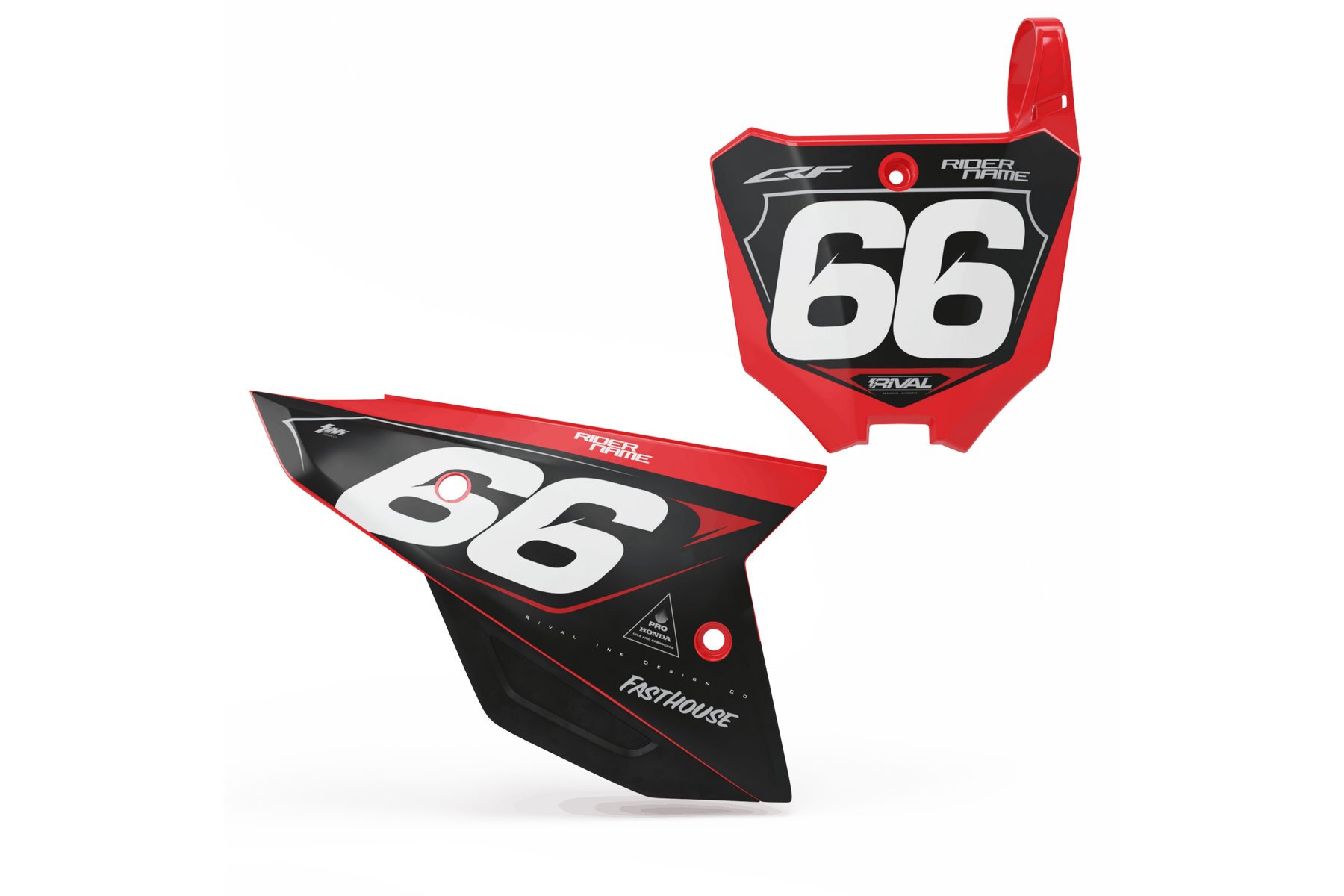 Startnummerntafeln Dekor Honda Concealed Limited Edition Startnummerntafeln Dekor Concealed Limited Edition passend für Honda – Bild 1