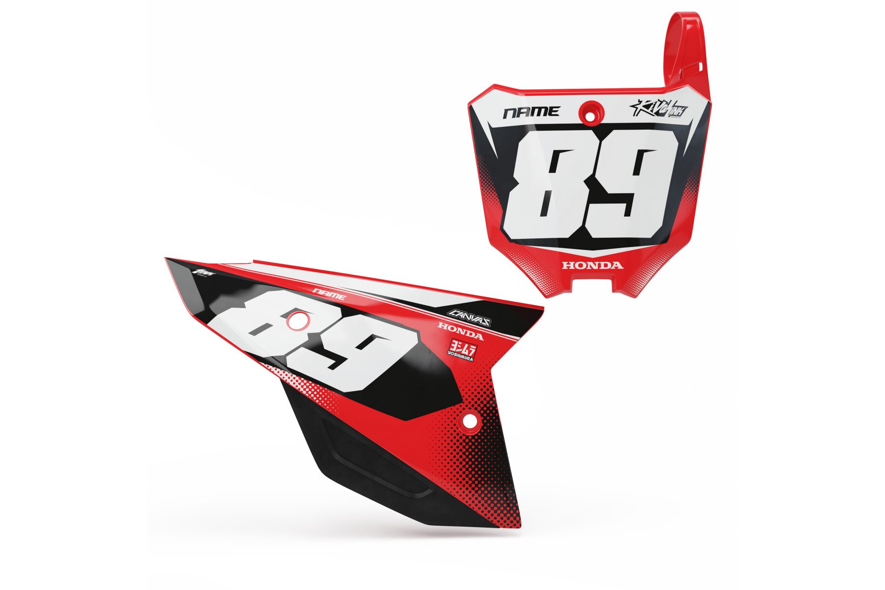 Startnummerntafeln Dekor Honda Dissolve Limited Edition Startnummerntafeln Dekor Dissolve Limited Edition passend für Honda – Bild 1