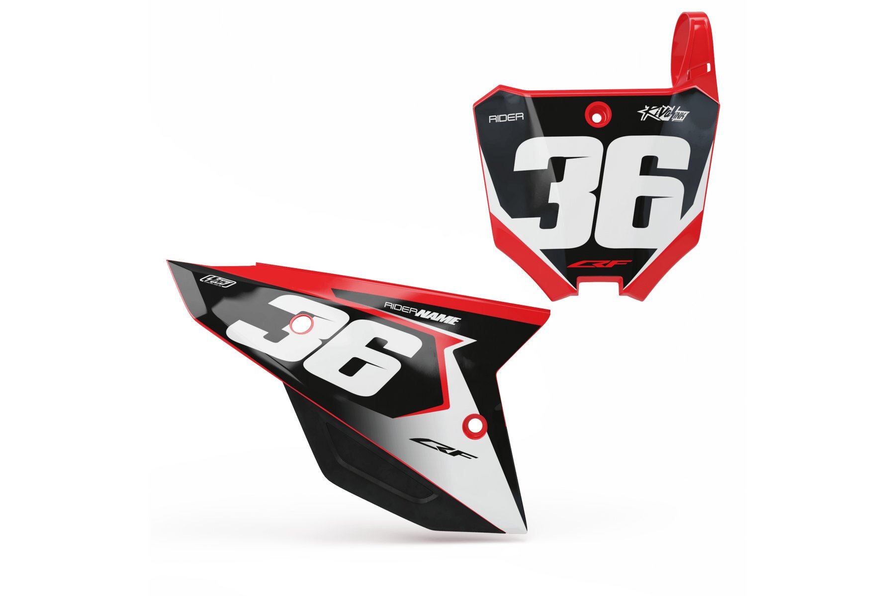 Startnummerntafeln Dekor Flex Limited Edition passend für Honda – Bild 1