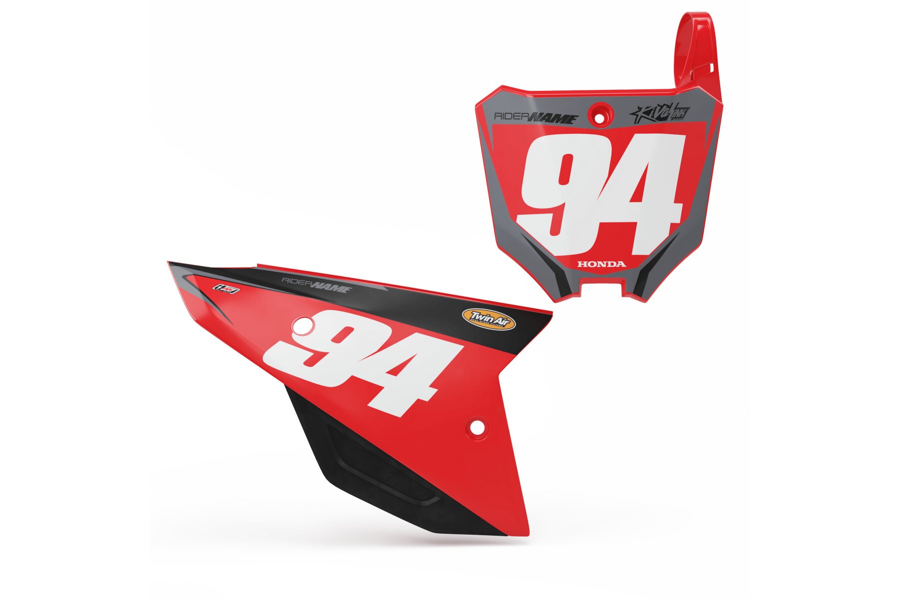 Startnummerntafeln Dekor Seventeen Murdered Limited Edition passend für Honda – Bild 1