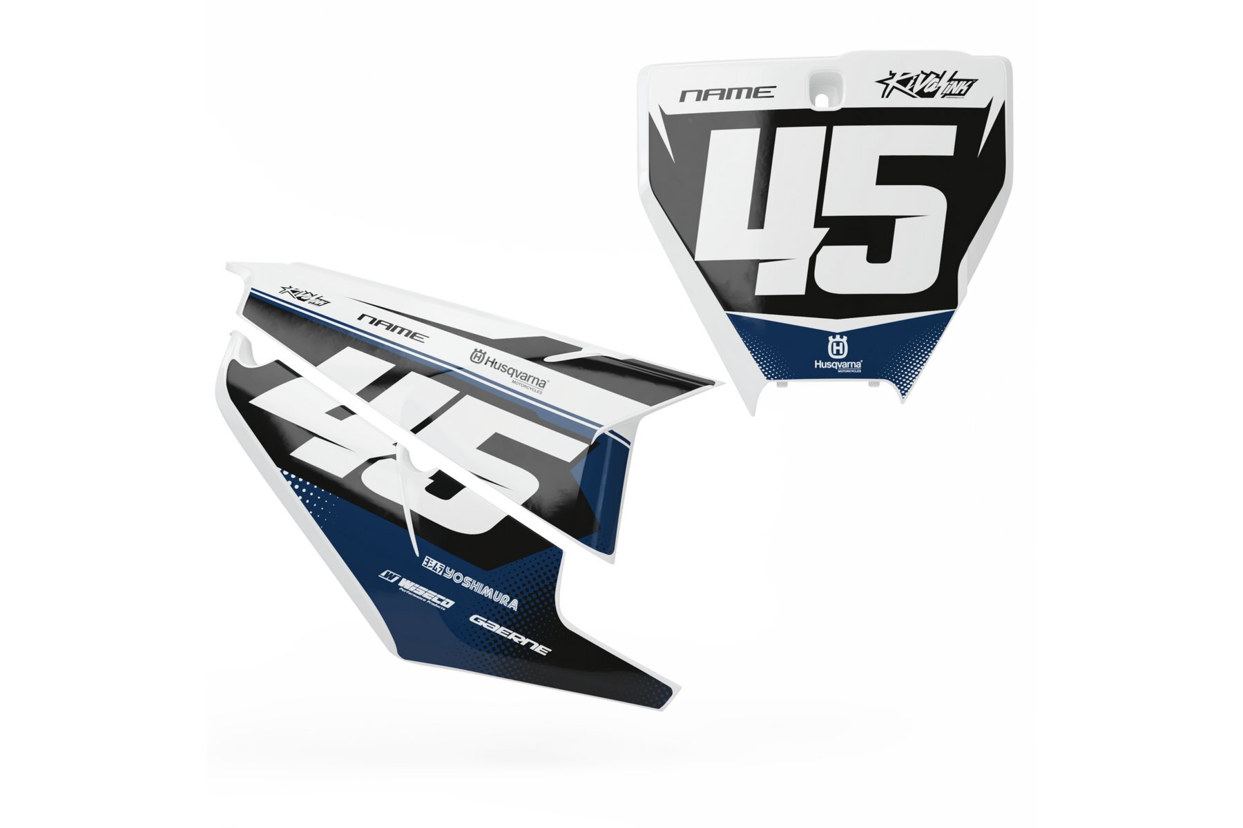 Startnummerntafeln Dekor Dissolve Limited Edition passend für Husqvarna  – Bild 1