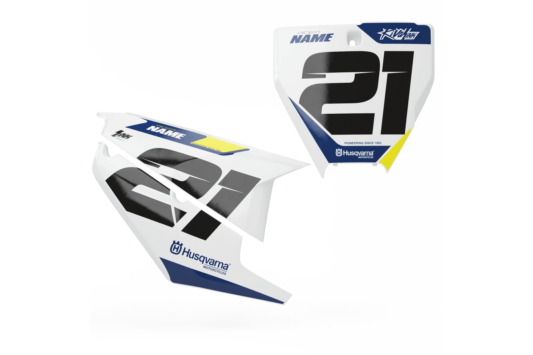 Startnummerntafeln Dekor Recruit Limited Edition passend für Husqvarna  – Bild 1