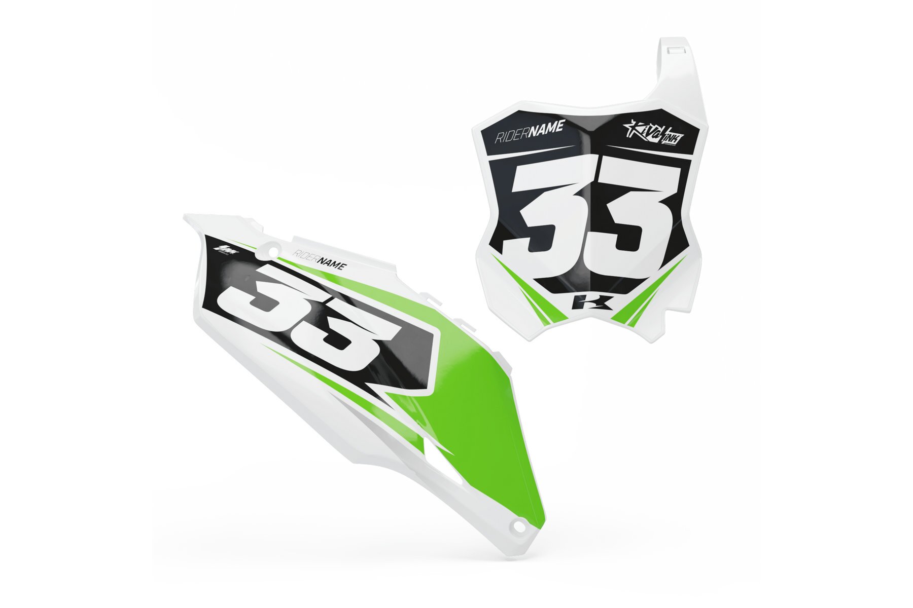 Startnummerntafeln Dekor Factory Limited Edition passend für Kawasaki – Bild 1