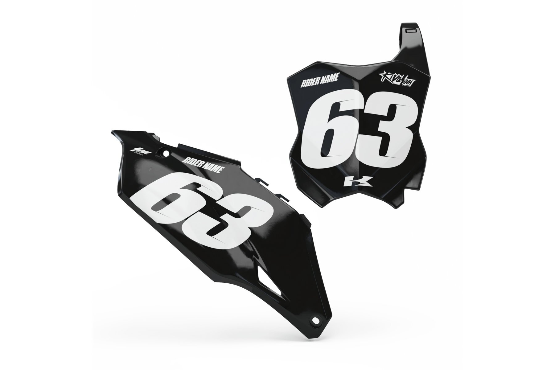 Startnummerntafeln Dekor Kawasaki Privateer Limited Edition Startnummerntafeln Dekor Racer Limited Edition passend für Kawasaki – Bild 1