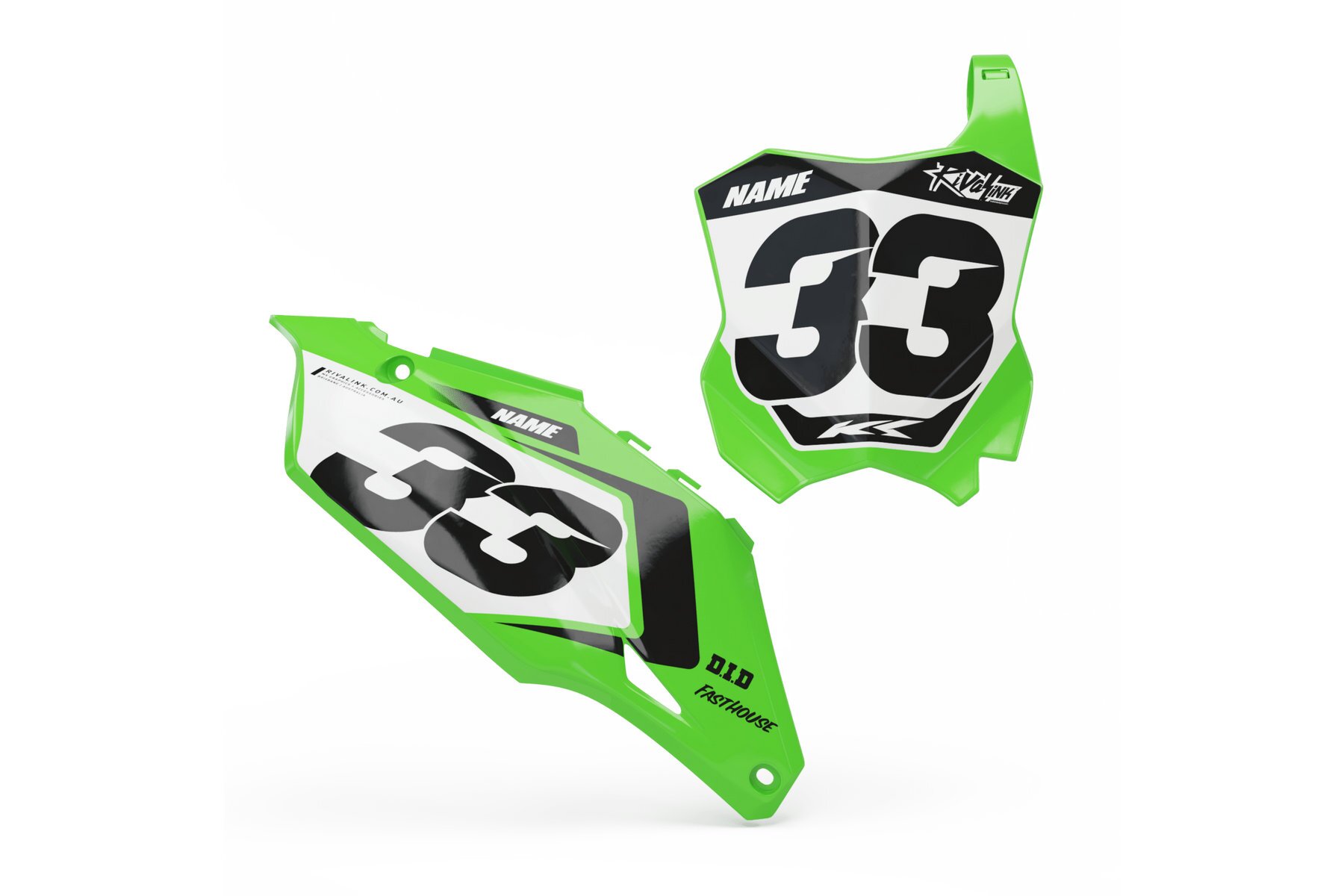 Startnummerntafeln Dekor Recruit Limited Edition passend für Kawasaki – Bild 1