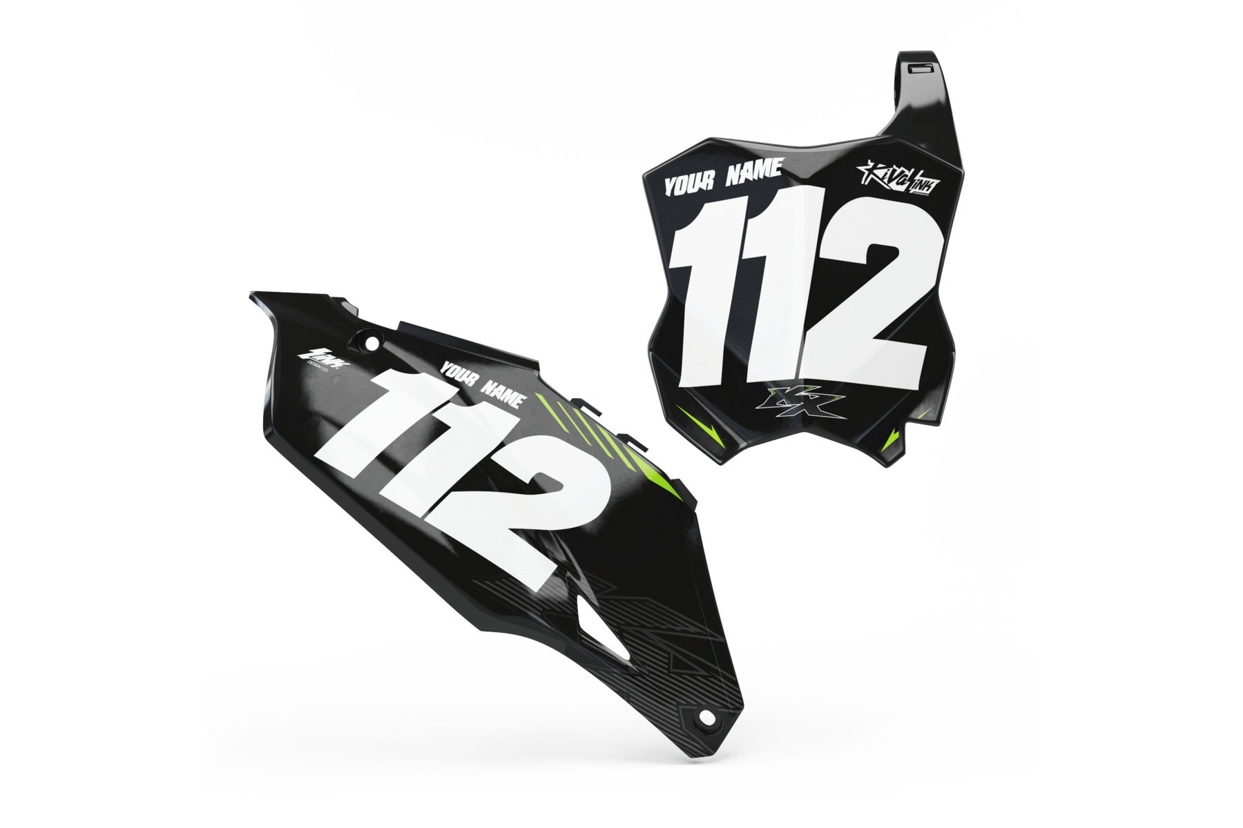 Startnummerntafeln Dekor Kawasaki Stocker Limited Edition Startnummerntafeln Dekor Stocker Limited Edition passend für Kawasaki – Bild 1