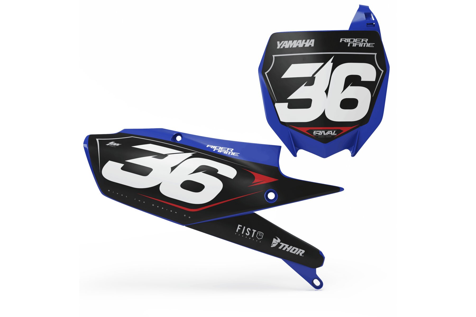 Startnummerntafeln Dekor Yamaha Concealed Limited Edition Startnummerntafeln Dekor Concealed Limited Edition passend für Yamaha – Bild 1