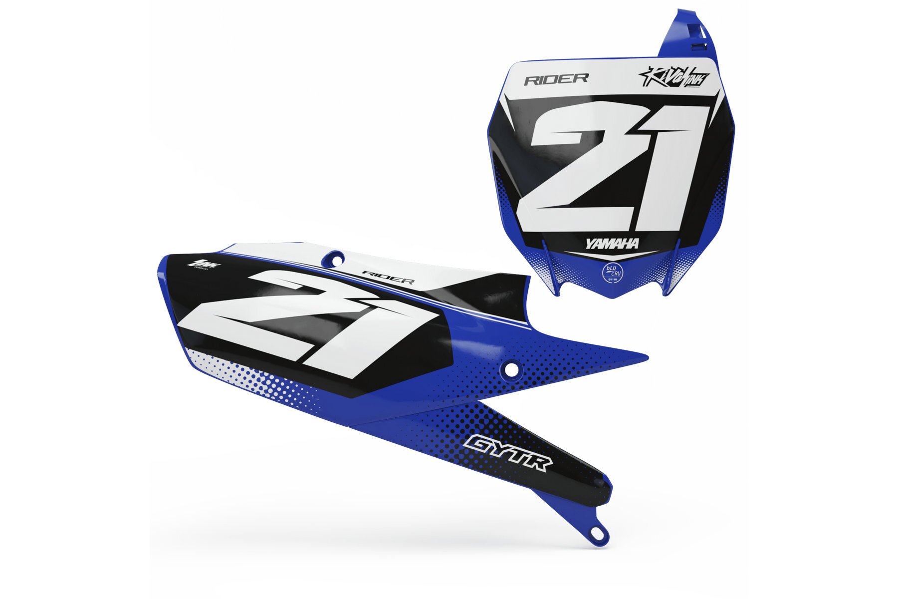 Startnummerntafeln Dekor Yamaha Dissolve Limited Edition Startnummerntafeln Dekor Dissolve Limited Edition passend für Yamaha – Bild 1