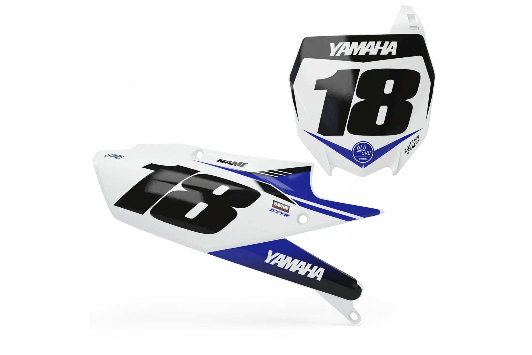 Startnummerntafeln Dekor Yamaha Eighteen Limited Edition Startnummerntafeln Dekor Eighteen Limited Edition passend für Yamaha – Bild 1