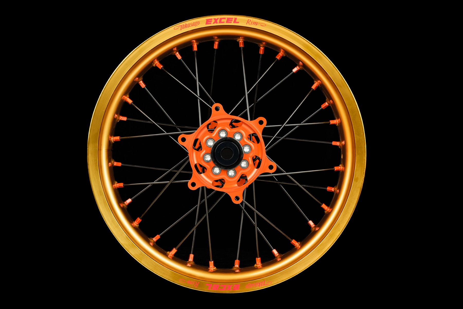 Excel Felgensatz G2 Series | Supermoto Felgen | Gold – Orange – Bild 1