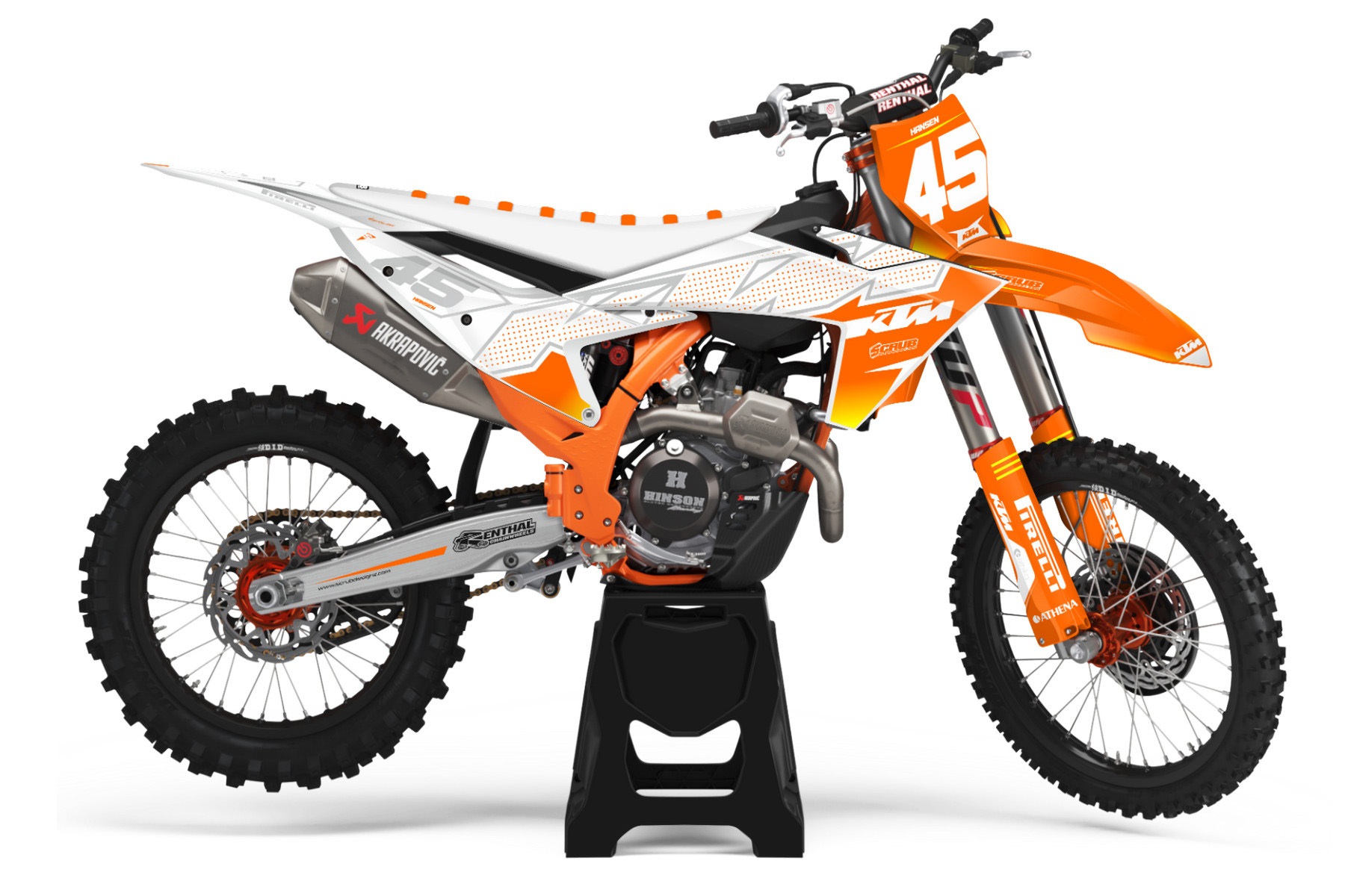 Dekor Factory KTM Retain White Limited Edition 1 Dekor Factory Retain White Limited Edition passend für KTM – Bild 1