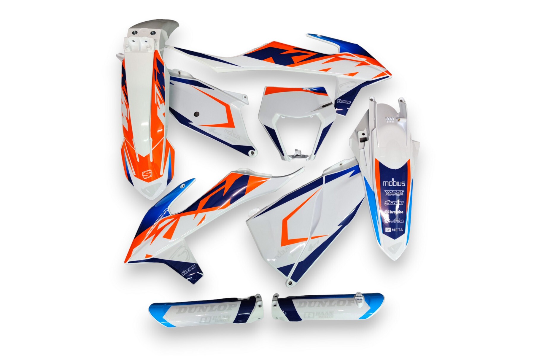 Dekor KTM auf Plastiks beklebt für MX und Enduro Modelle 11 Dekor auf Plastiks beklebt für MX & Enduro Modelle passend für KTM – Bild 1