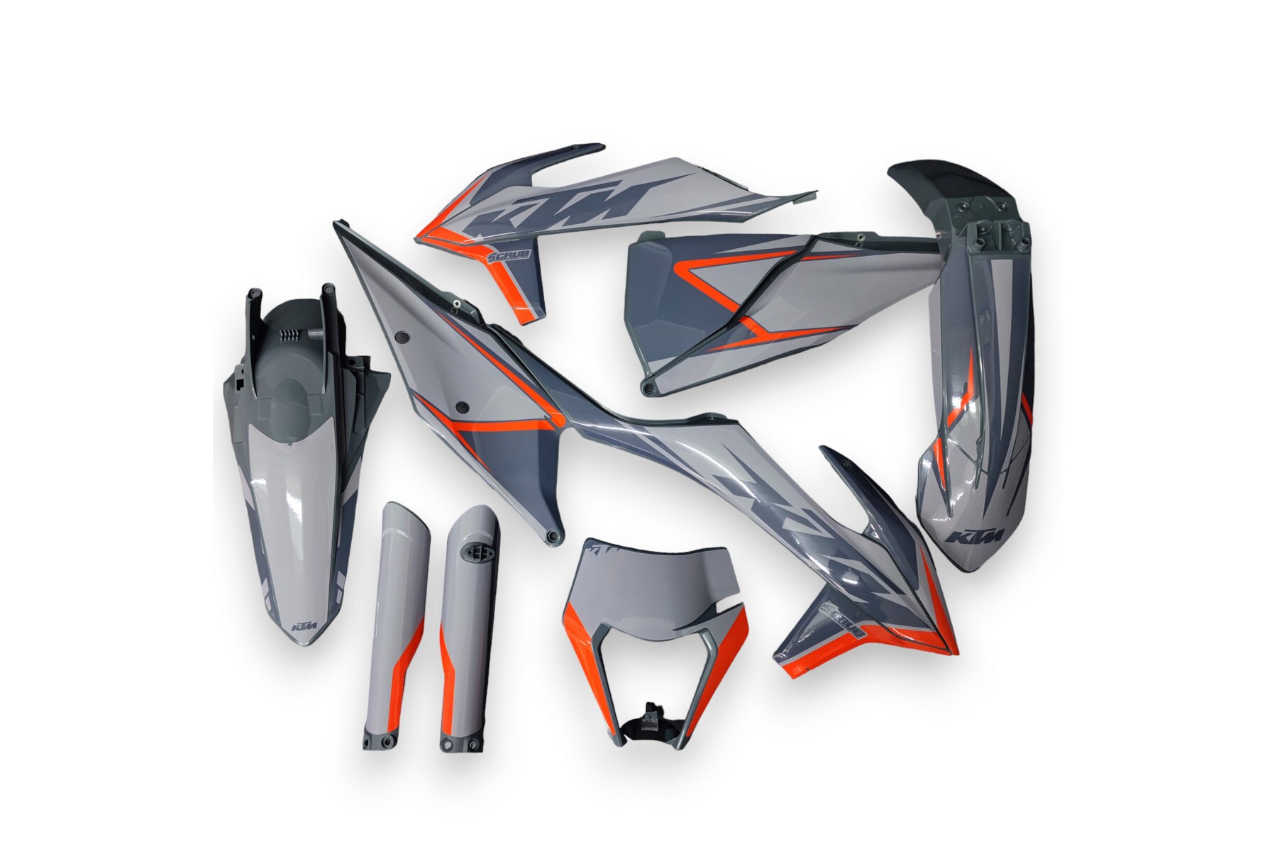 Dekor auf Plastiks beklebt für MX & Enduro Modelle passend für KTM – Bild 1