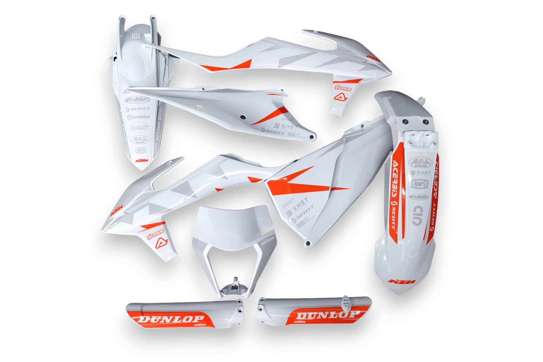 Dekor auf Plastiks beklebt für MX und Enduro Modelle passend für KTM – Bild 1