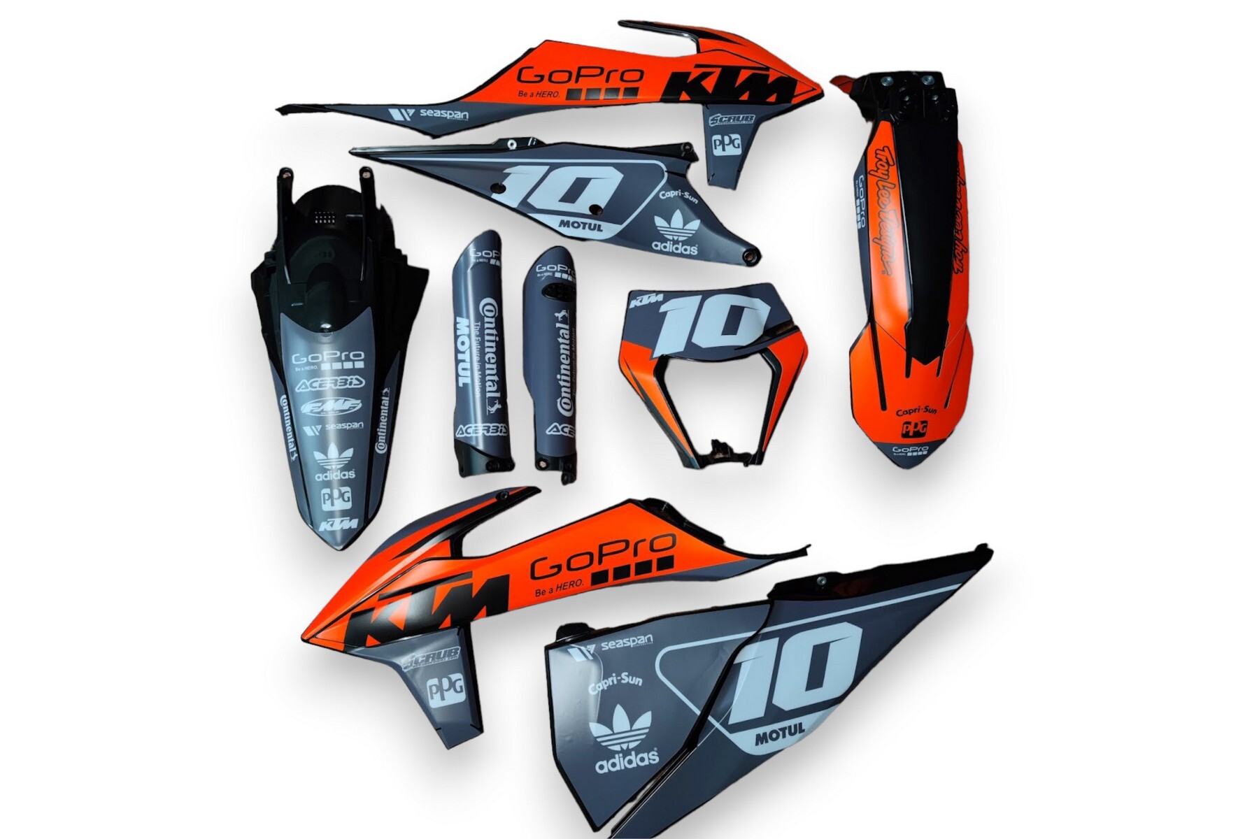 Dekor auf Plastiks beklebt für MX und Enduro Modelle passend für KTM – Bild 1