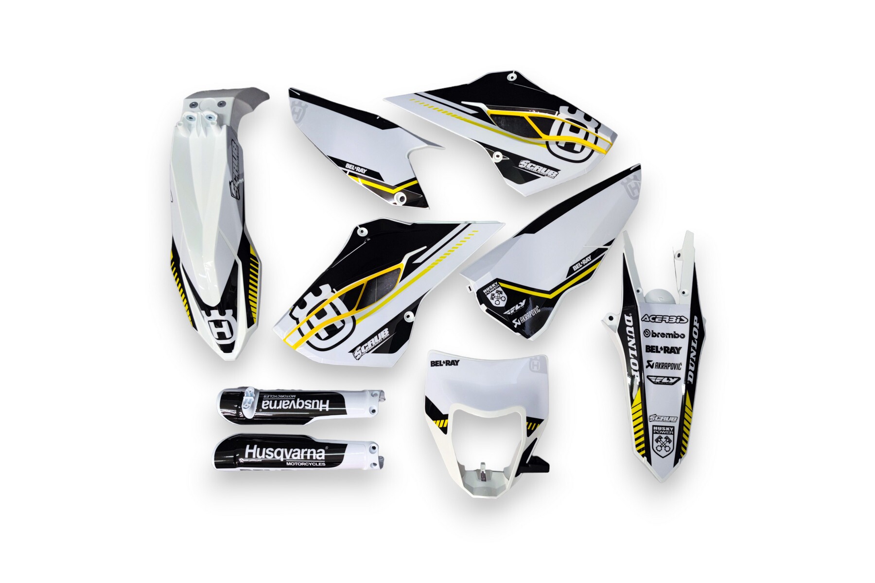 Dekor auf Plastiks beklebt für MX und Enduro Modelle passend für Husqvarna – Bild 1