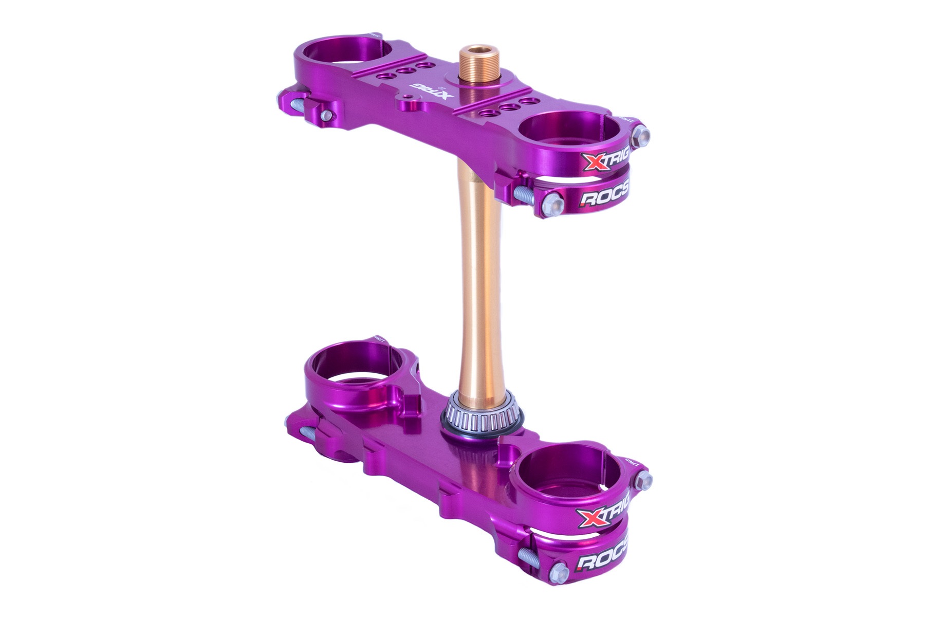 Xtrig Gabelbrücke Rocs Tech passend für Yamaha YZ125 2015 – 2026 Limited Edition Purple – Lila – Bild 1