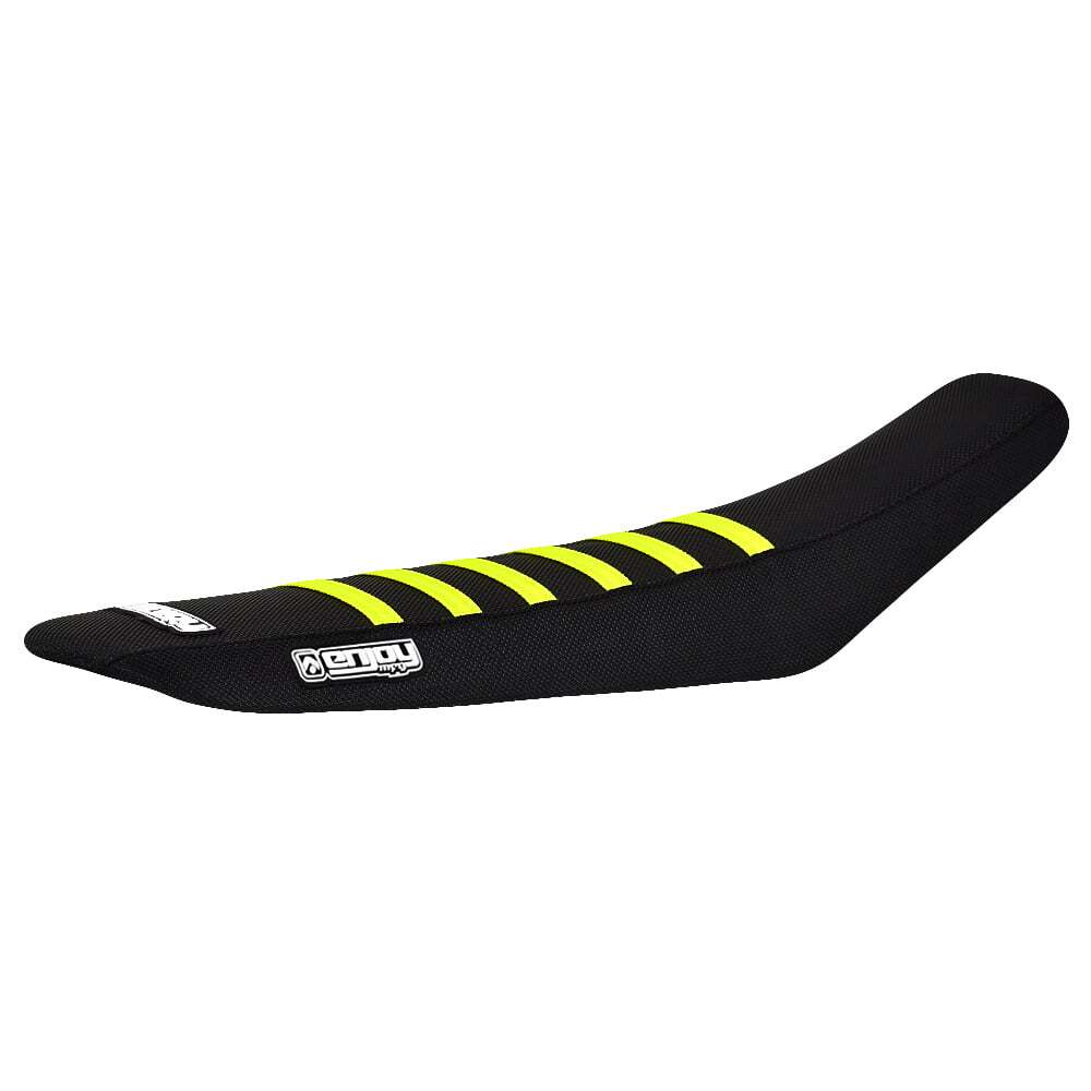 233-HON-BLK-BLK-NeonRIB Factory Sitzbankbezug passend für Honda Motocross und Enduromodelle – Bild 1