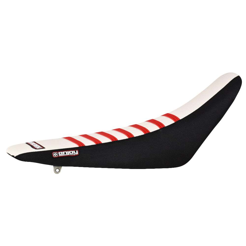 70-SUZ-BLK-WHT-RED-RIB Factory Sitzbankbezug passend für Suzuki RMZ 250 2010 – 2018 – Bild 1