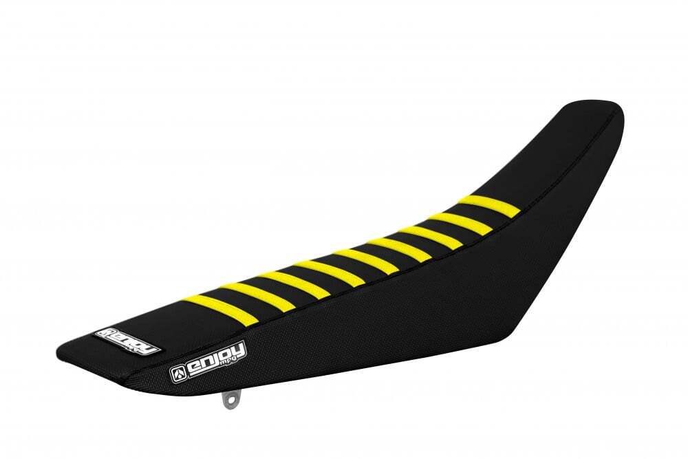 sherco_all_black_yellow_ribs_seat_cover_new_2 Factory Sitzbankbezug passend für Sherco Motocross und Enduromodelle – Bild 1