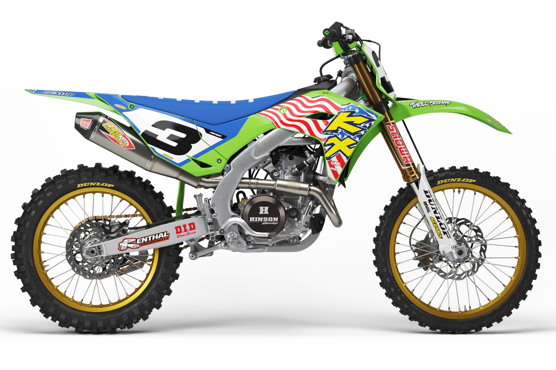 Dekor Factory Retro USA Limited Edition passend für Kawasaki – Bild 1