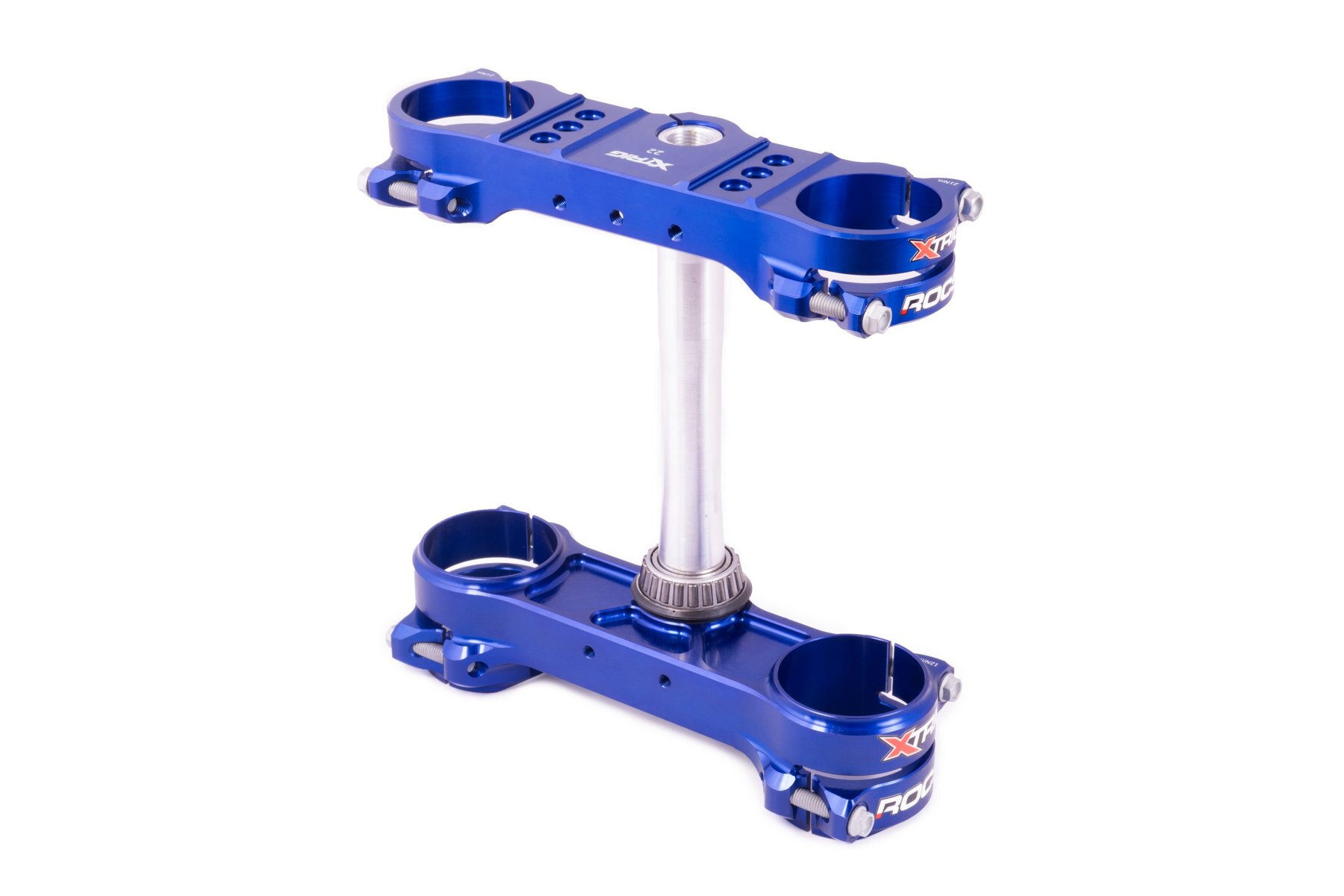 Xtrig Gabelbrücke Rocs Supermoto passend für Husqvarna TE / FE 2014 – 2023 in Blau – Bild 1