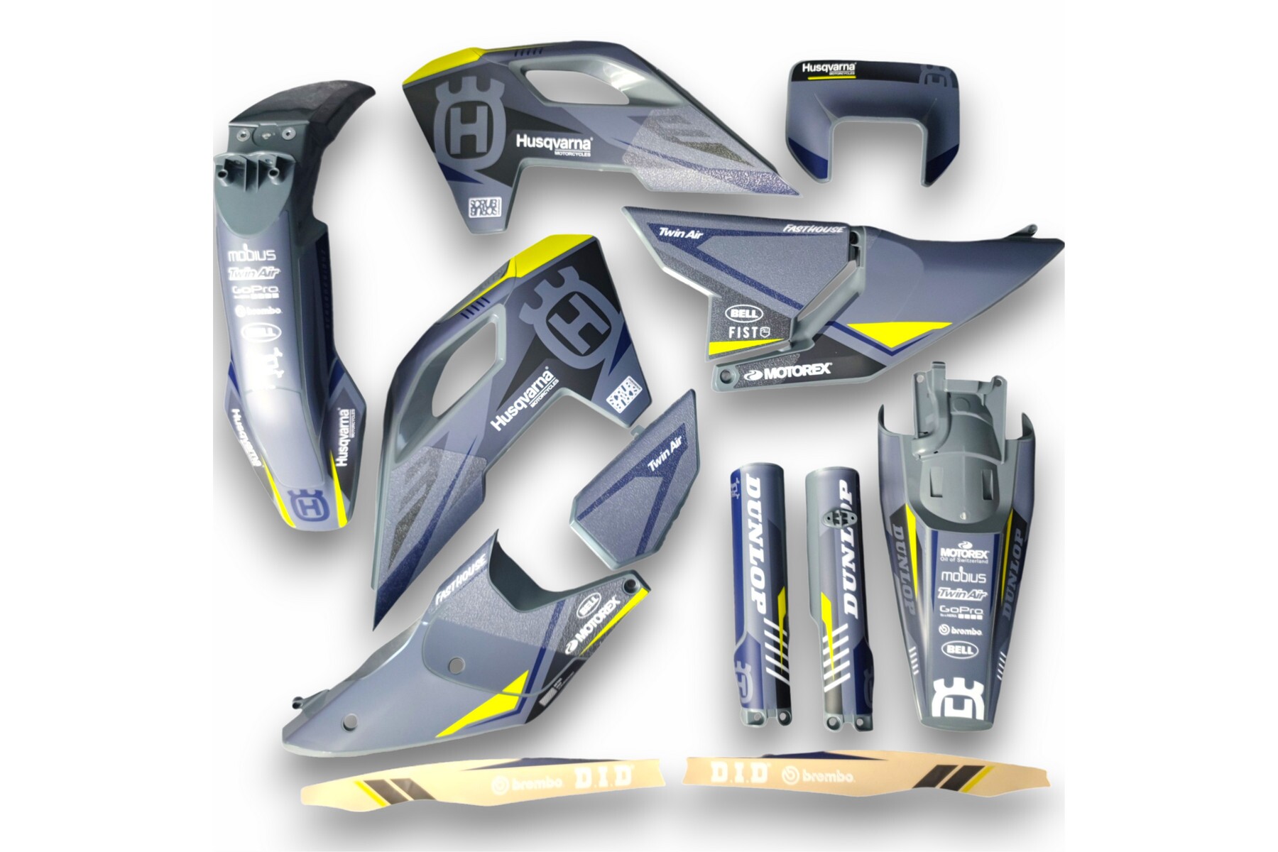 Dekor auf Plastiks beklebt für MX und Enduro Modelle passend für Husqvarna – Bild 1