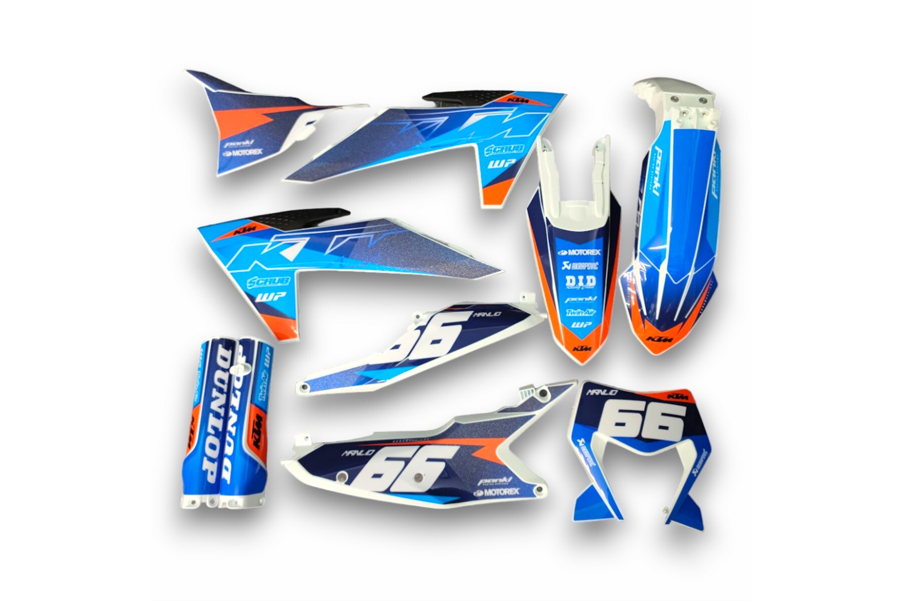 Dekor auf Plastiks beklebt für MX & Enduro Modelle passend für KTM – Bild 1