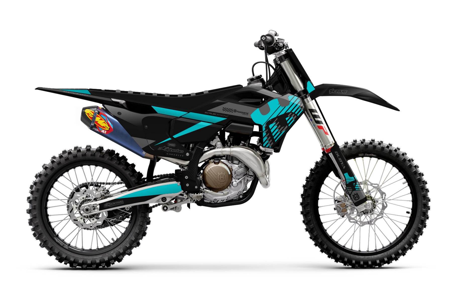 Dekor Factory Athena Black Teal passend für Husqvarna-1 Dekor Factory Athena Black Teal passend für Husqvarna – Bild 1