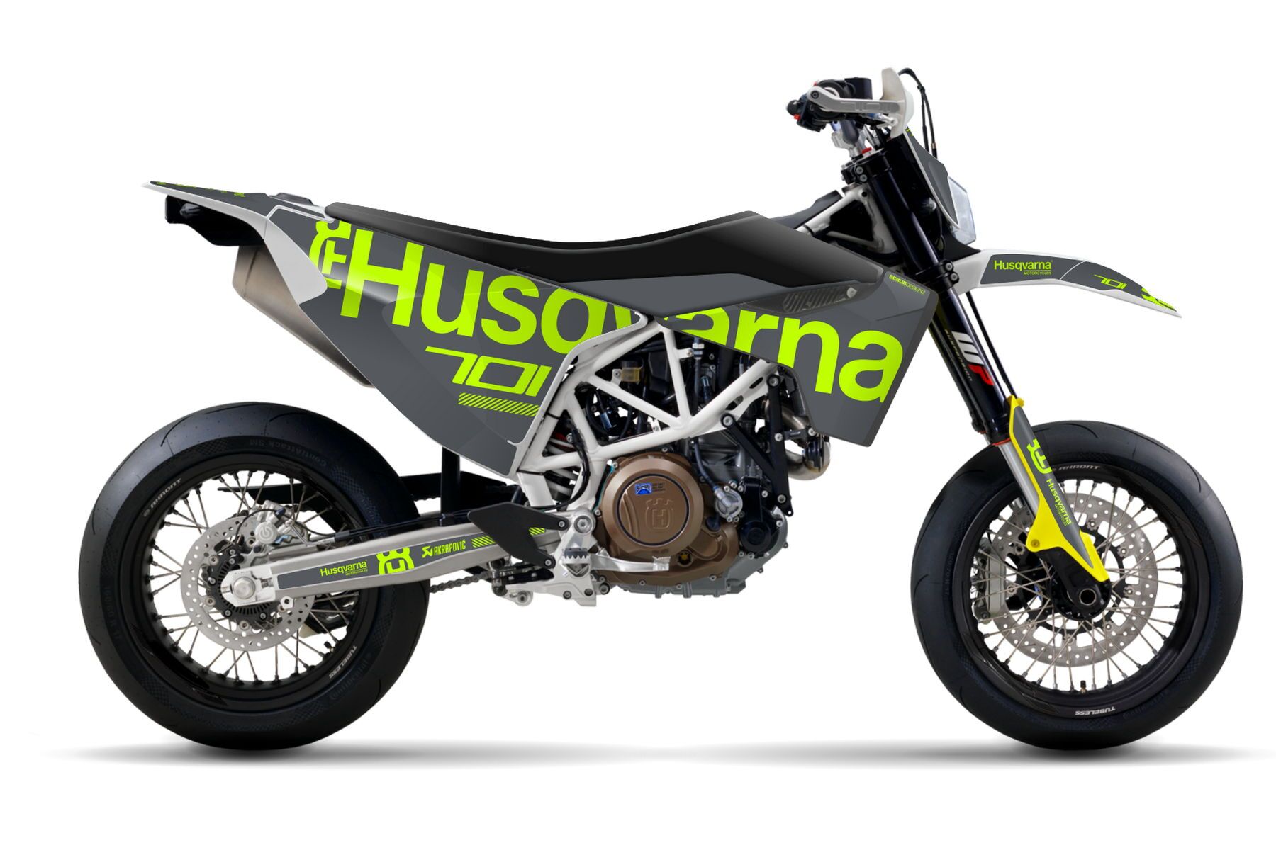 Dekor Factory Linger Flou Grey passend für Husqvarna 701 Supermoto – Bild 1