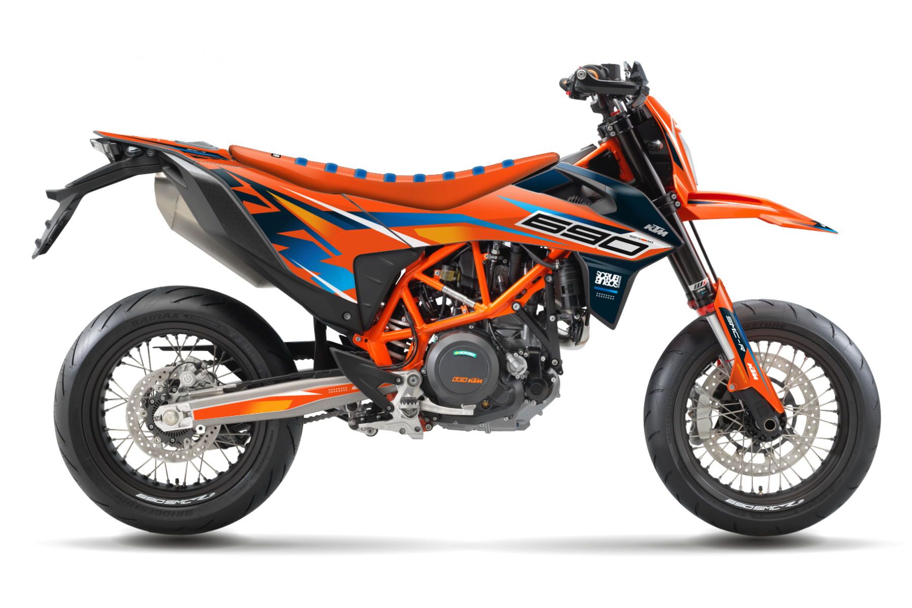 Dekor Factory Slay Orange passend für KTM 690 SMC R-1 Dekor Factory Slay Orange passend für KTM 690 SMC R – Bild 1