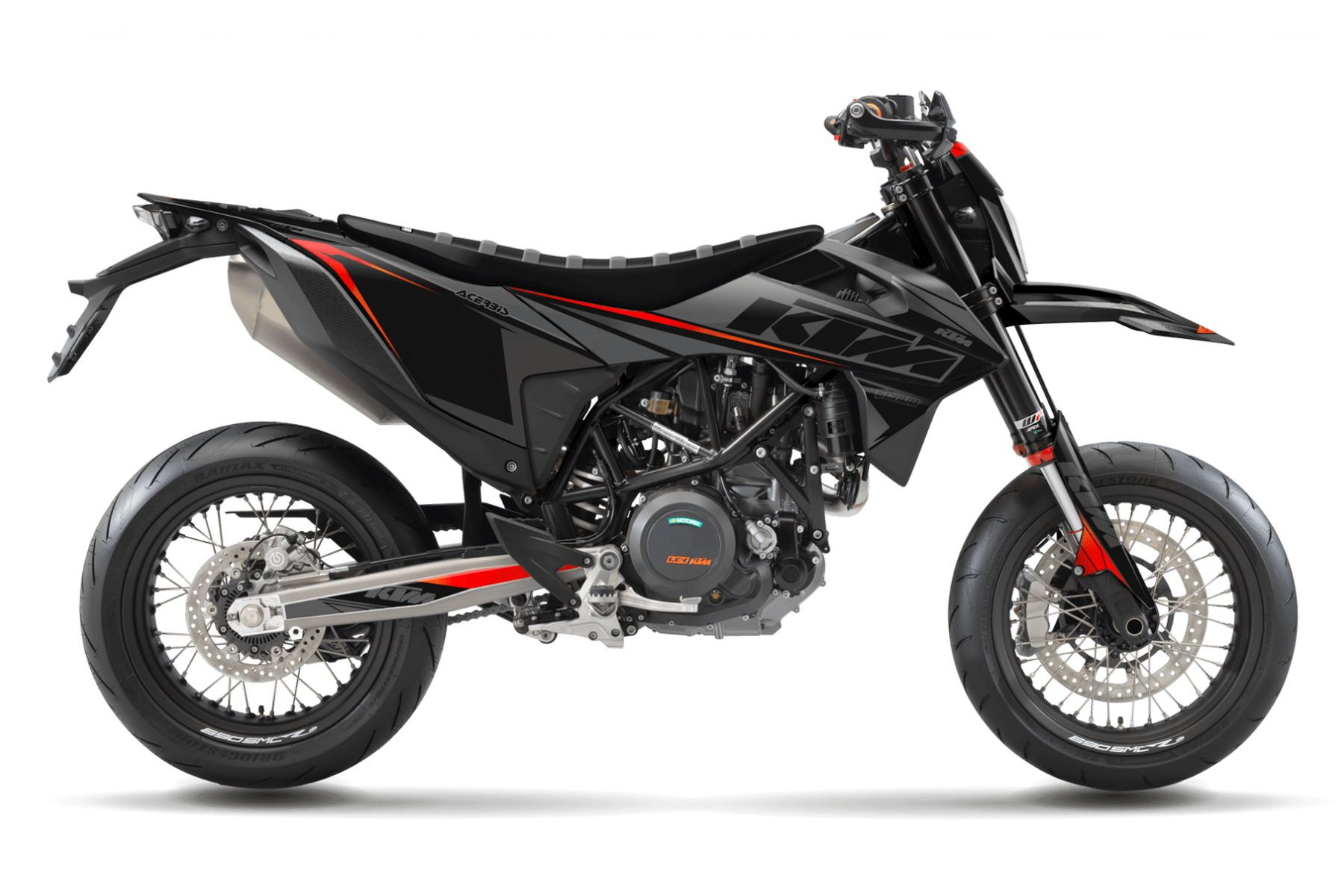 Dekor Factory Sleak Black passend für KTM 690 SMC R-1 Dekor Factory Sleak Black passend für KTM 690 SMC R – Bild 1