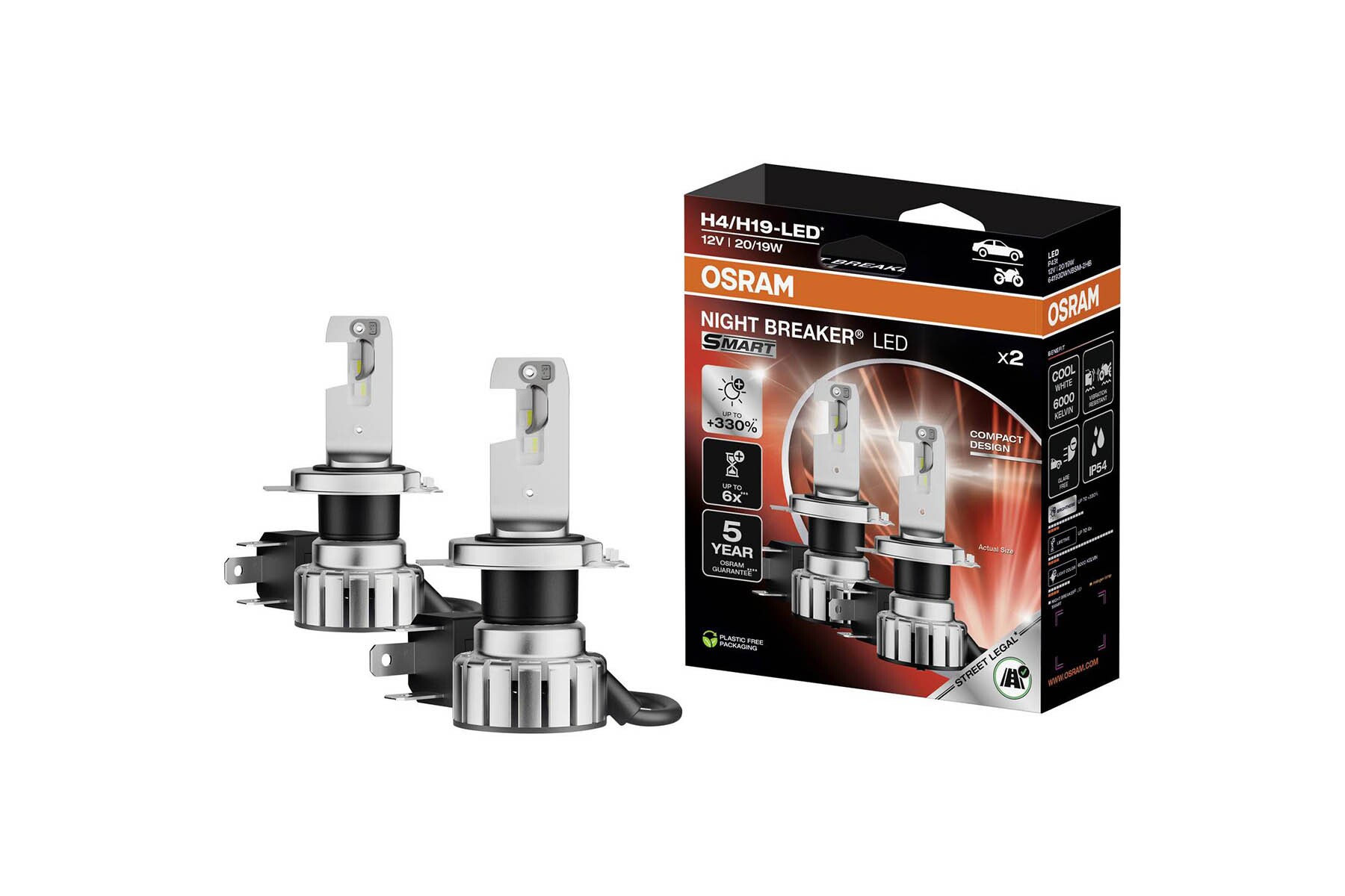 OSRAM 64193DWNBSM-2HB LED Leuchtmittel H4 OSRAM 64193DWNBSM-2HB LED Leuchtmittel H4 – Bild 1