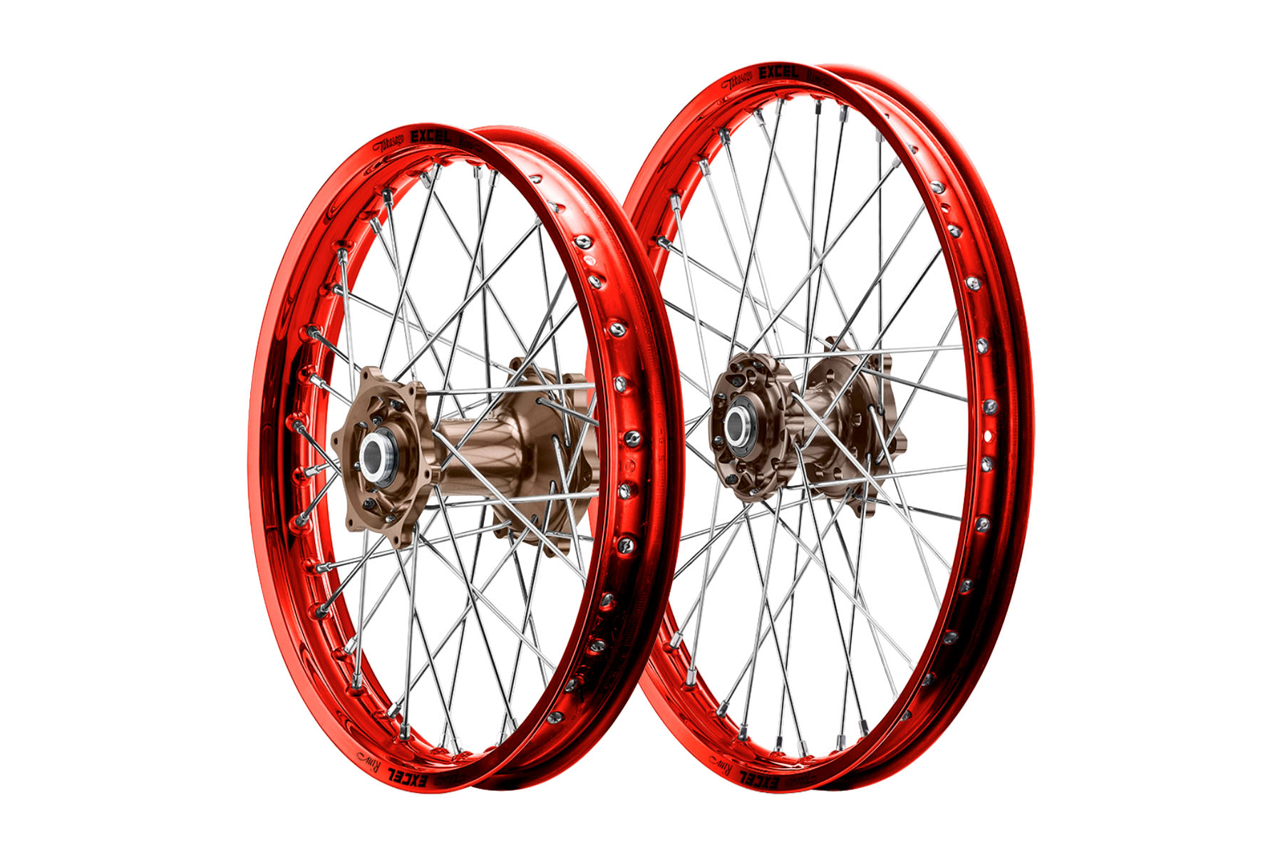 Excel Felgensatz Haan Wheels Motocross Felgen Rot Magnesium Excel Felgensatz Haan Wheels Motocross Felgen Rot Magnesium