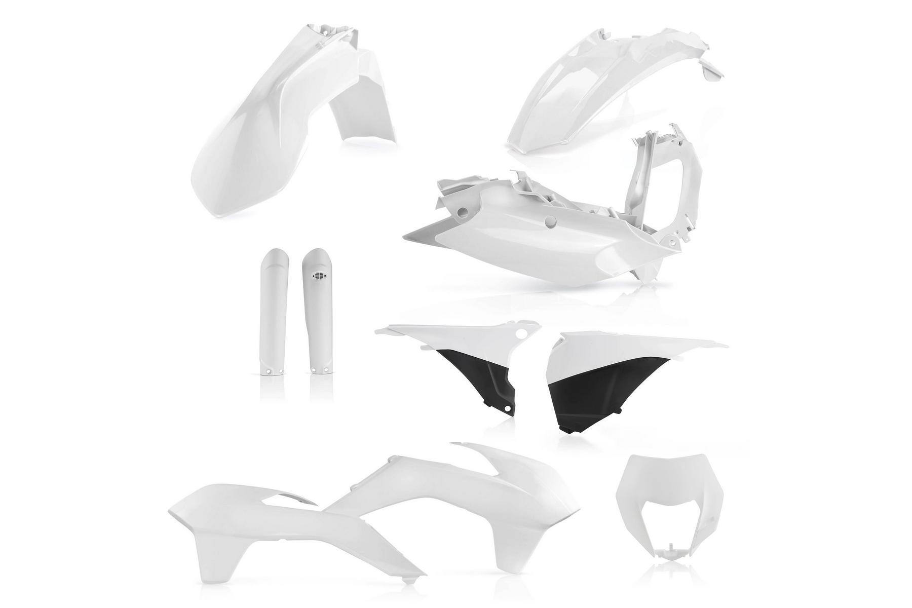 Acerbis Plastik Full Kit passend für KTM EXC EXCF 2016 Weiß