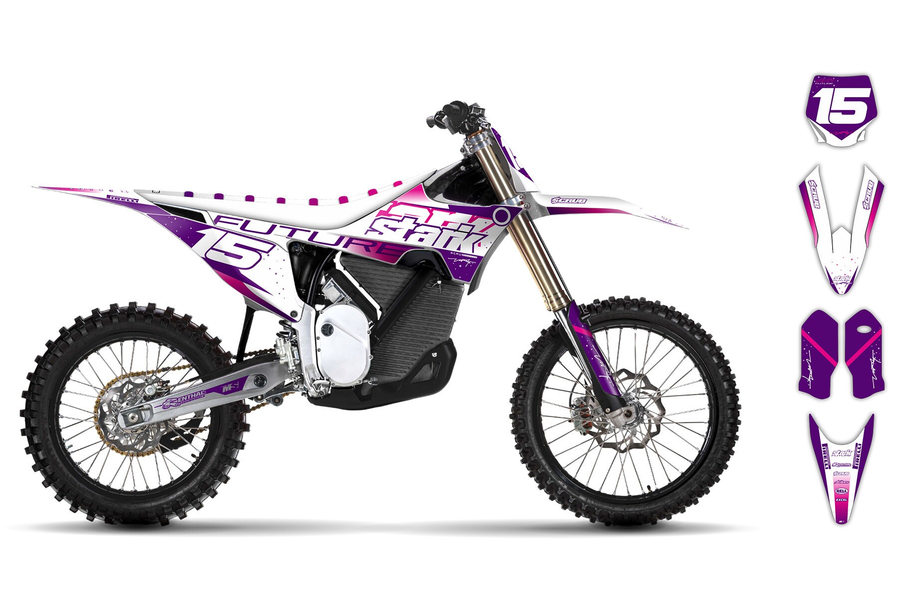 Dekor Hype White Purple passend für Stark Varg – Bild 2
