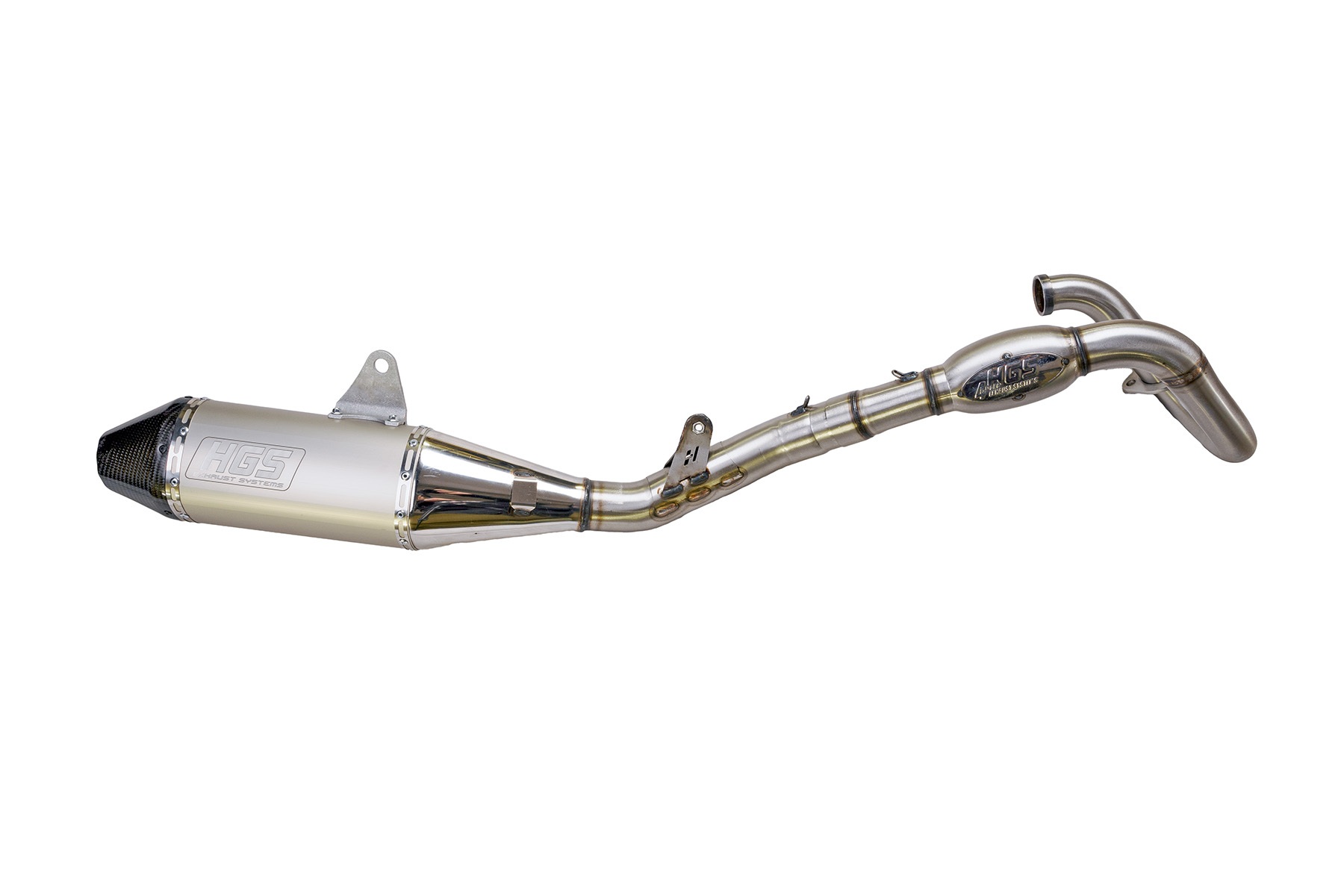 HGS Auspuffanlage aus Edelstahl mit Aluminium Schalldämpfer passend für Honda CRF250 2022 – 2024