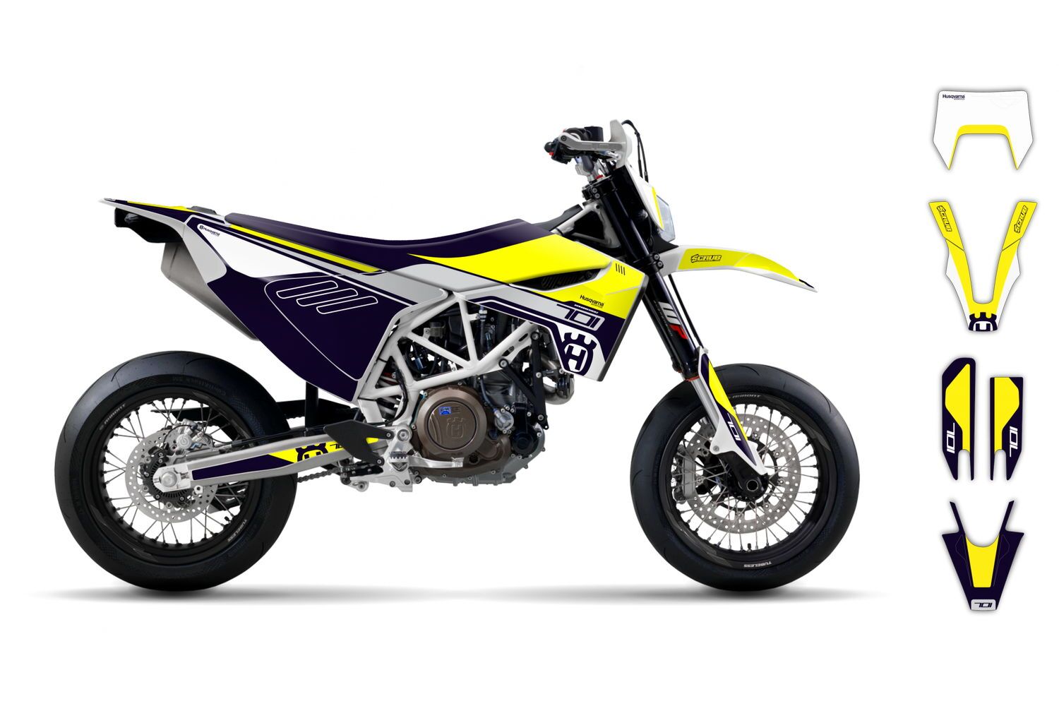 Dekor Factory Spark Blue passend für Husqvarna 701 Supermoto – Bild 2