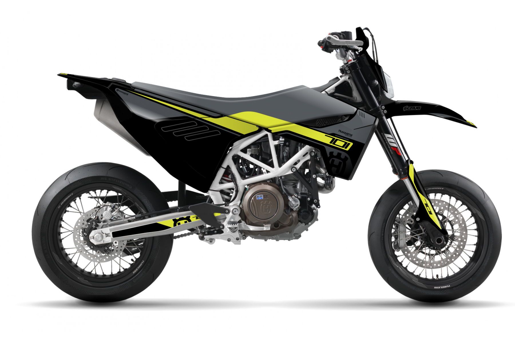 Dekor Factory Spark Grey passend für Husqvarna 701 Supermoto